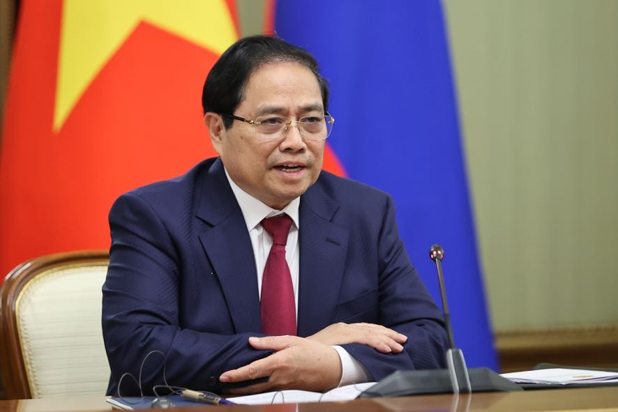 Thủ tướng Phạm Minh Chính hội đàm với Thủ tướng Liên bang Nga, chứng kiến ký các văn kiện hợp tác- Ảnh 4. Thủ tướng Phạm Minh Chính hội đàm với Thủ tướng Liên bang Nga, chứng kiến ký các văn kiện hợp tác- Ảnh 4.