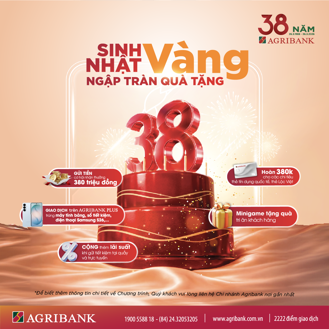 Agribank tri ân khách hàng với chuỗi ưu đãi “khủng” nhân dịp 38 năm thành lập - Ảnh 3.