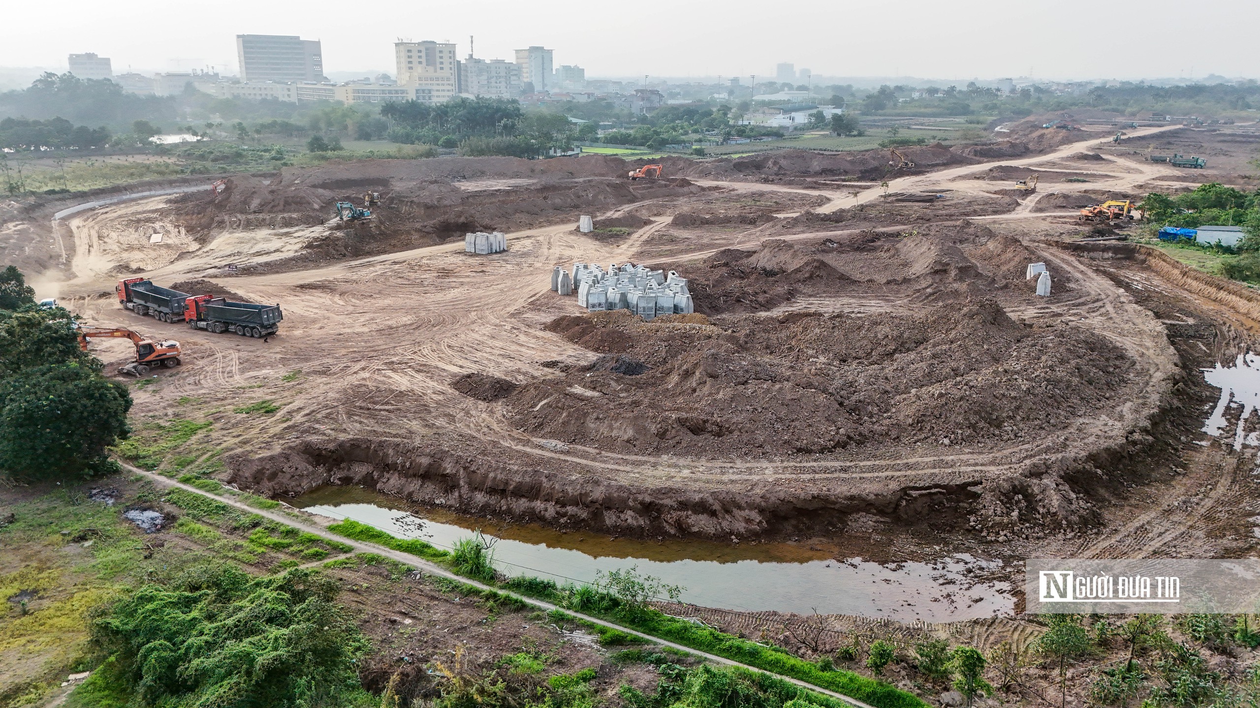 Thăm c&ocirc;ng trường thi c&ocirc;ng hồ điều h&ograve;a trị gi&aacute; hơn 700 tỷ đồng ở H&agrave; Nội - Ảnh 3.
