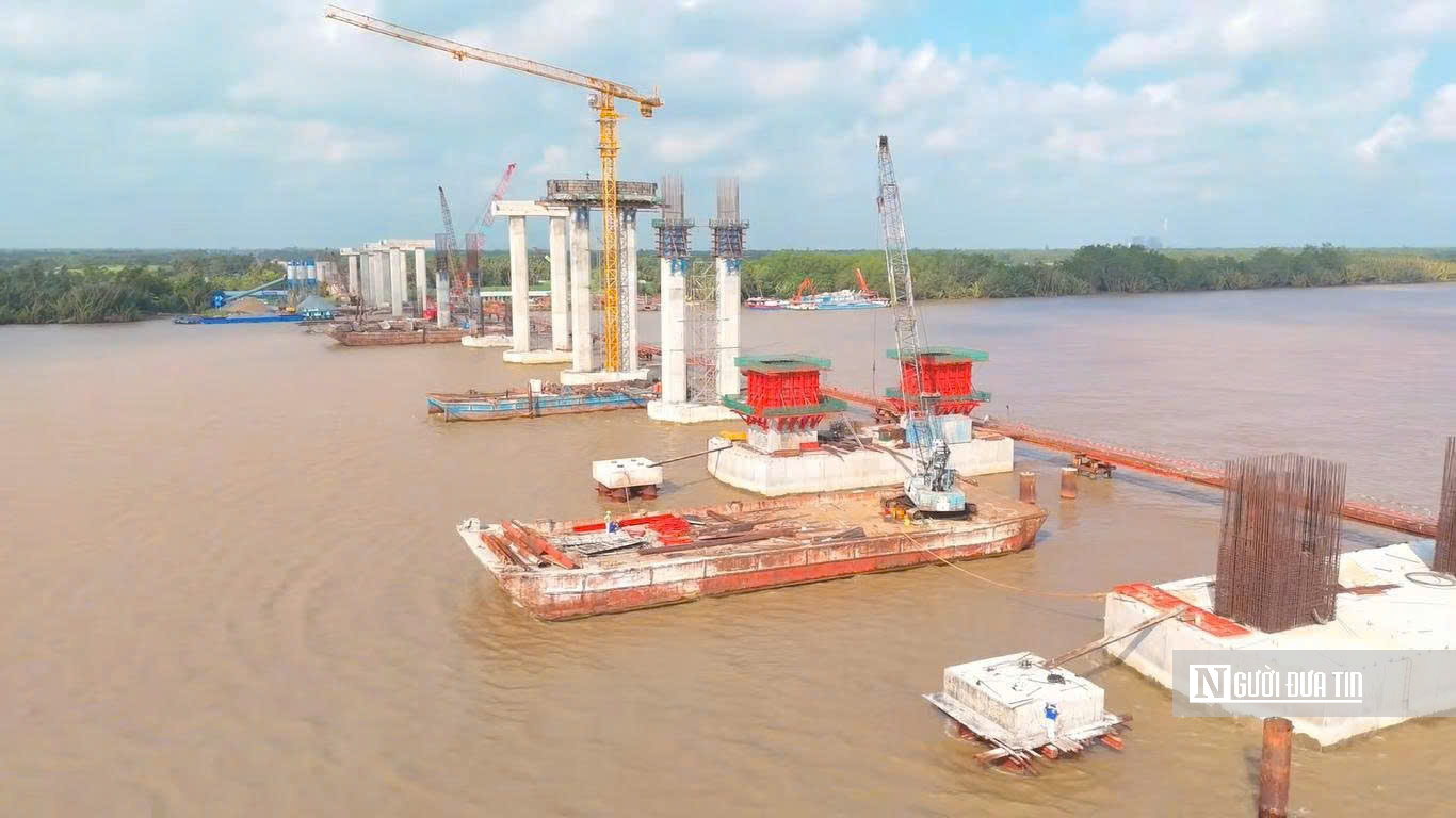 Đại công trình vượt sông Hậu trị giá gần 4.000 tỷ đồng dần lộ diện- Ảnh 1.
