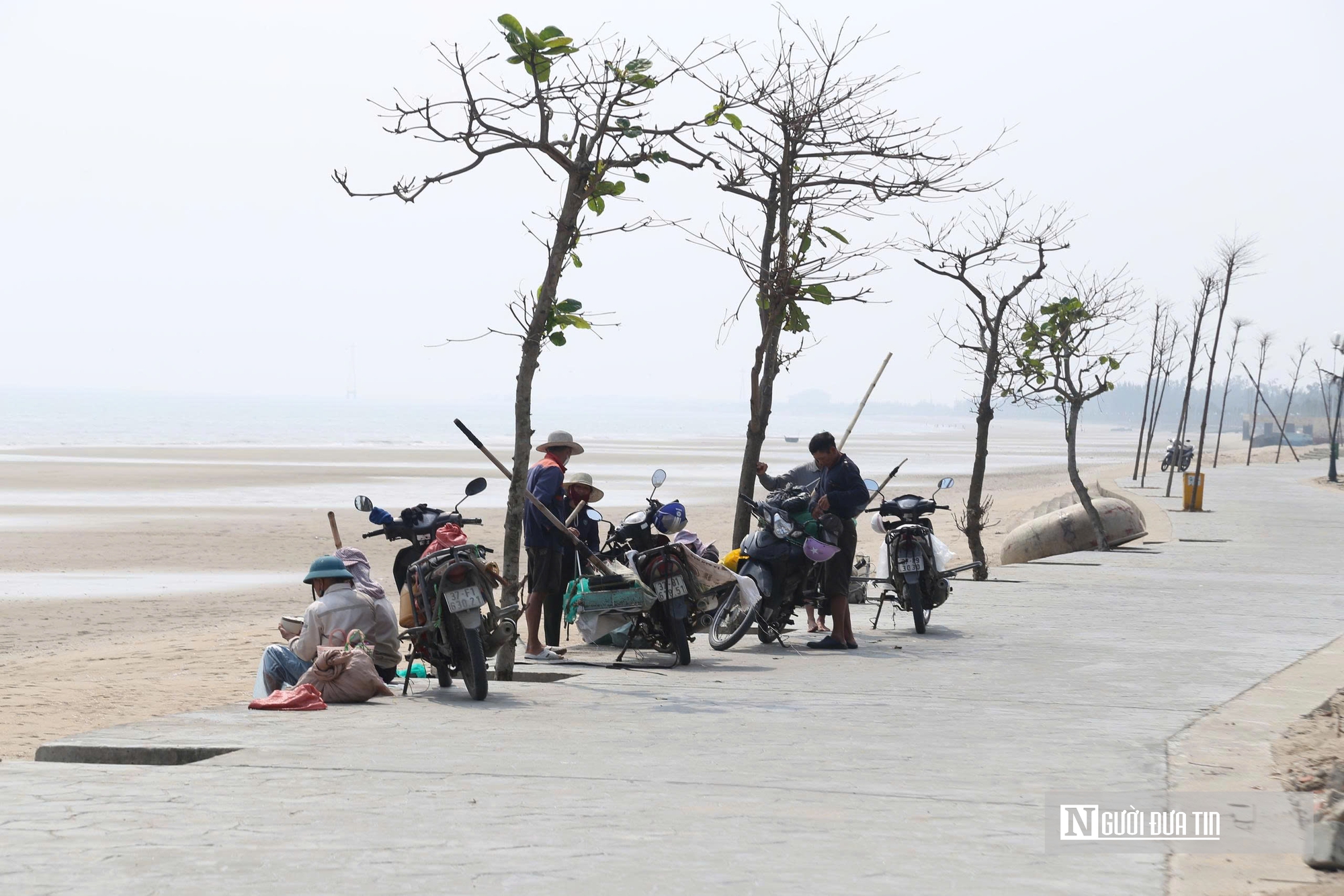 Cận cảnh nhọc nhằn nghề khom lưng trong s&oacute;ng biển kiếm ngao mưu sinh- Ảnh 9.