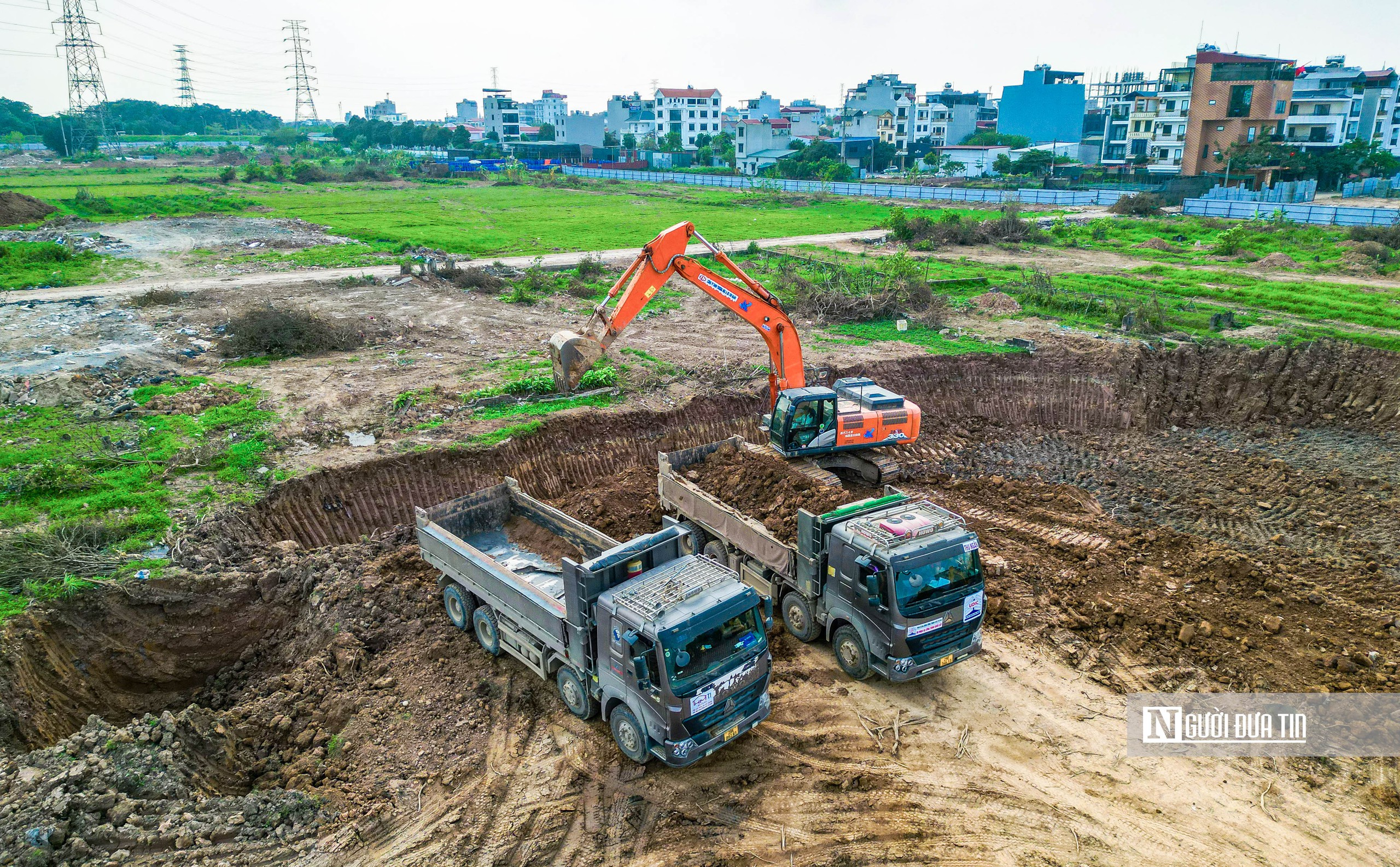 To&agrave;n cảnh thi c&ocirc;ng hồ điều h&ograve;a ph&iacute;a T&acirc;y H&agrave; Nội trị gi&aacute; 858 tỷ đồng - Ảnh 3.