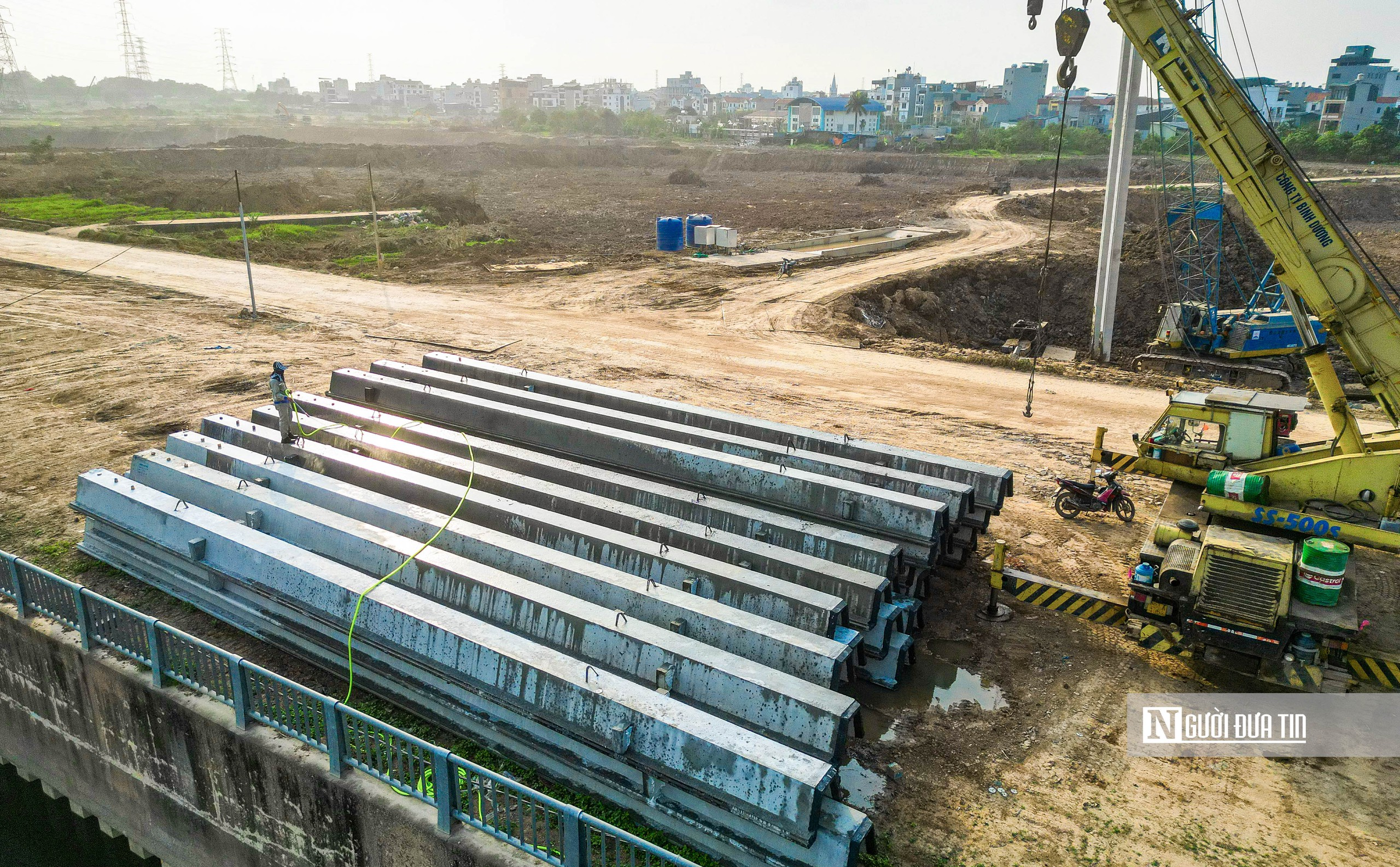 To&agrave;n cảnh thi c&ocirc;ng hồ điều h&ograve;a ph&iacute;a T&acirc;y H&agrave; Nội trị gi&aacute; 858 tỷ đồng - Ảnh 6.