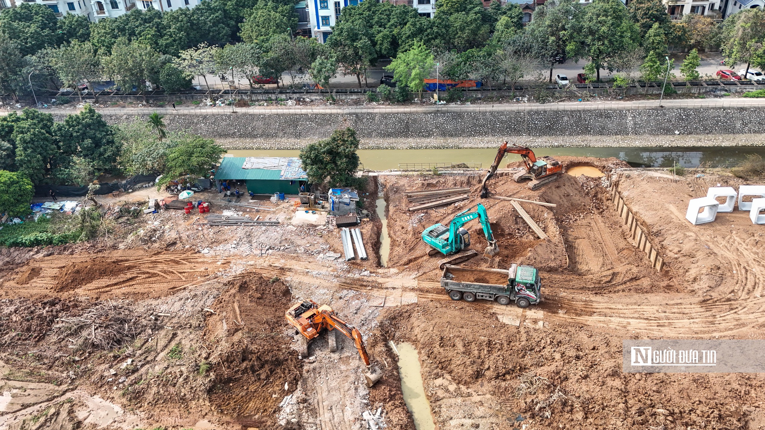 Thăm công trường xây hồ điều hoà gần 400 tỷ đồng ở Hà Nội- Ảnh 11. Thăm công trường xây hồ điều hoà gần 400 tỷ đồng ở Hà Nội- Ảnh 11.