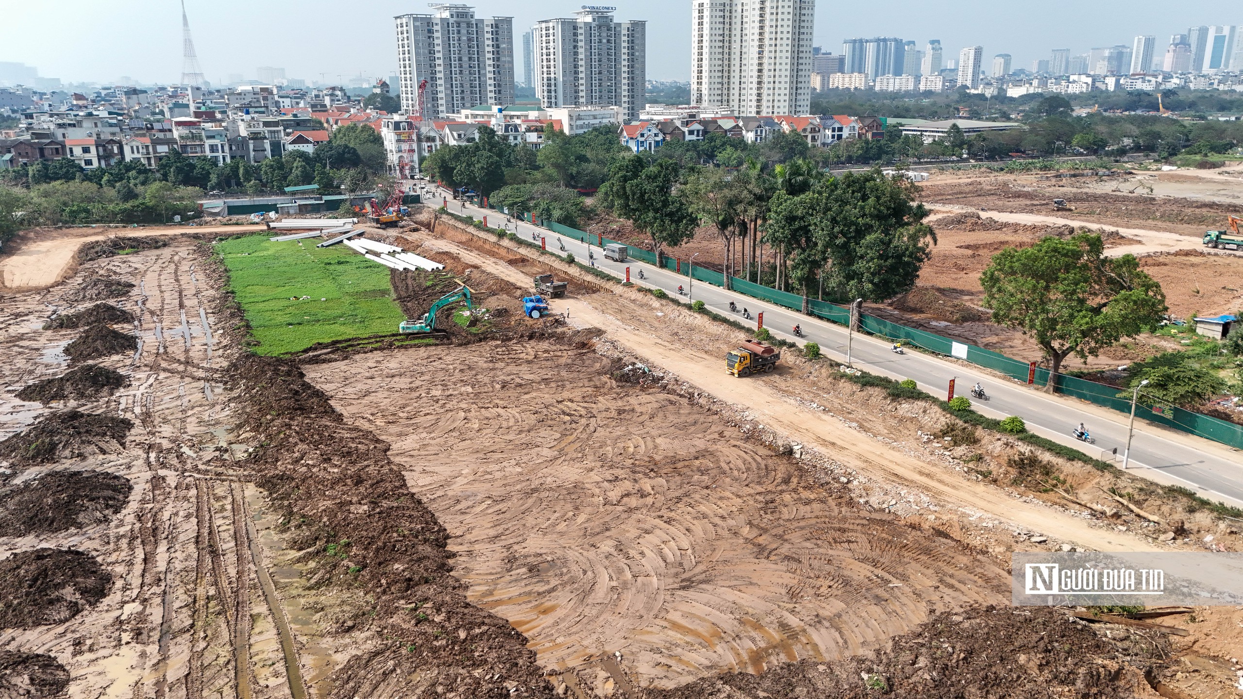 Thăm công trường xây hồ điều hoà gần 400 tỷ đồng ở Hà Nội- Ảnh 4. Thăm công trường xây hồ điều hoà gần 400 tỷ đồng ở Hà Nội- Ảnh 4.