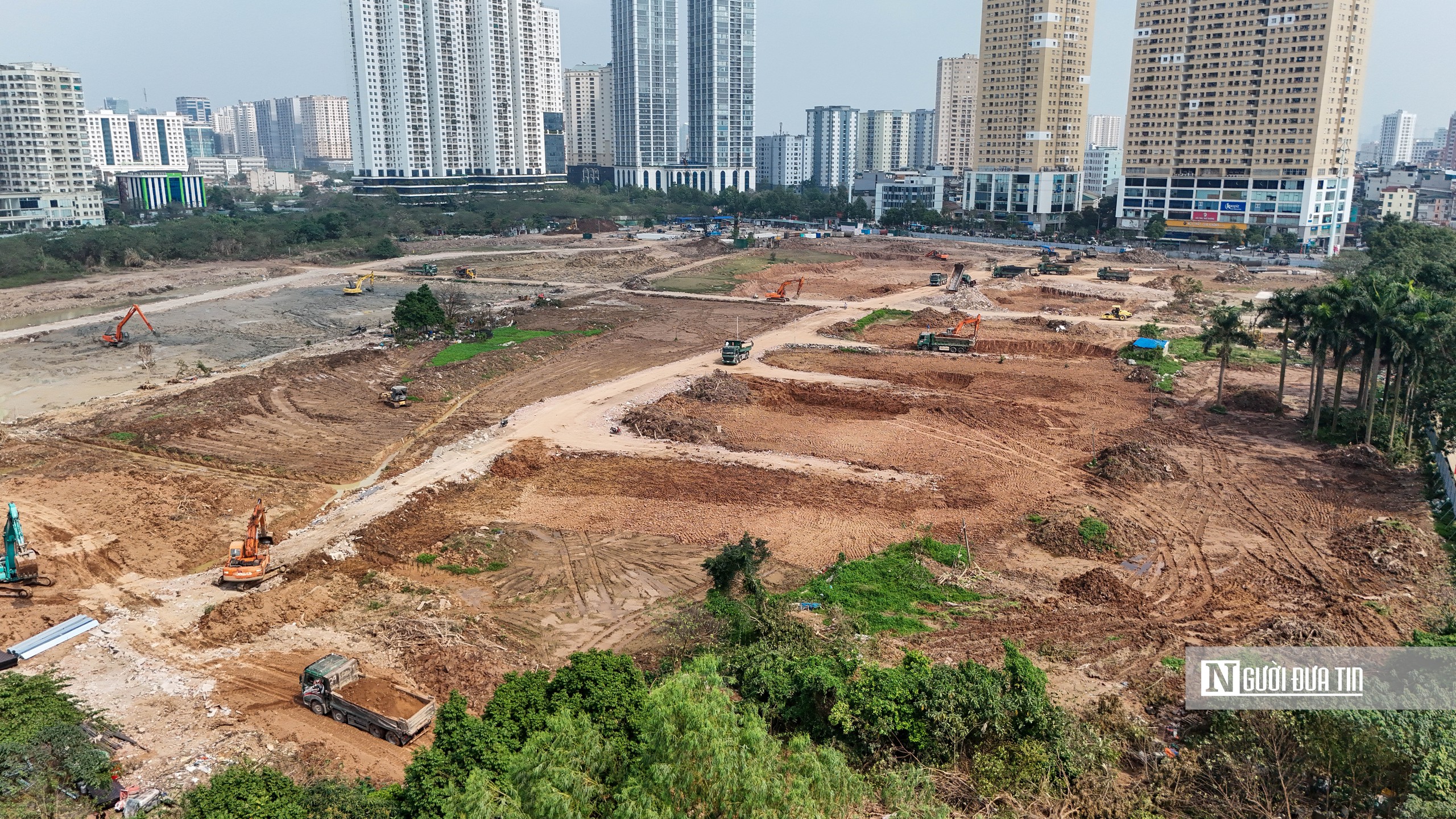 Thăm công trường xây hồ điều hoà gần 400 tỷ đồng ở Hà Nội- Ảnh 3. Thăm công trường xây hồ điều hoà gần 400 tỷ đồng ở Hà Nội- Ảnh 3.