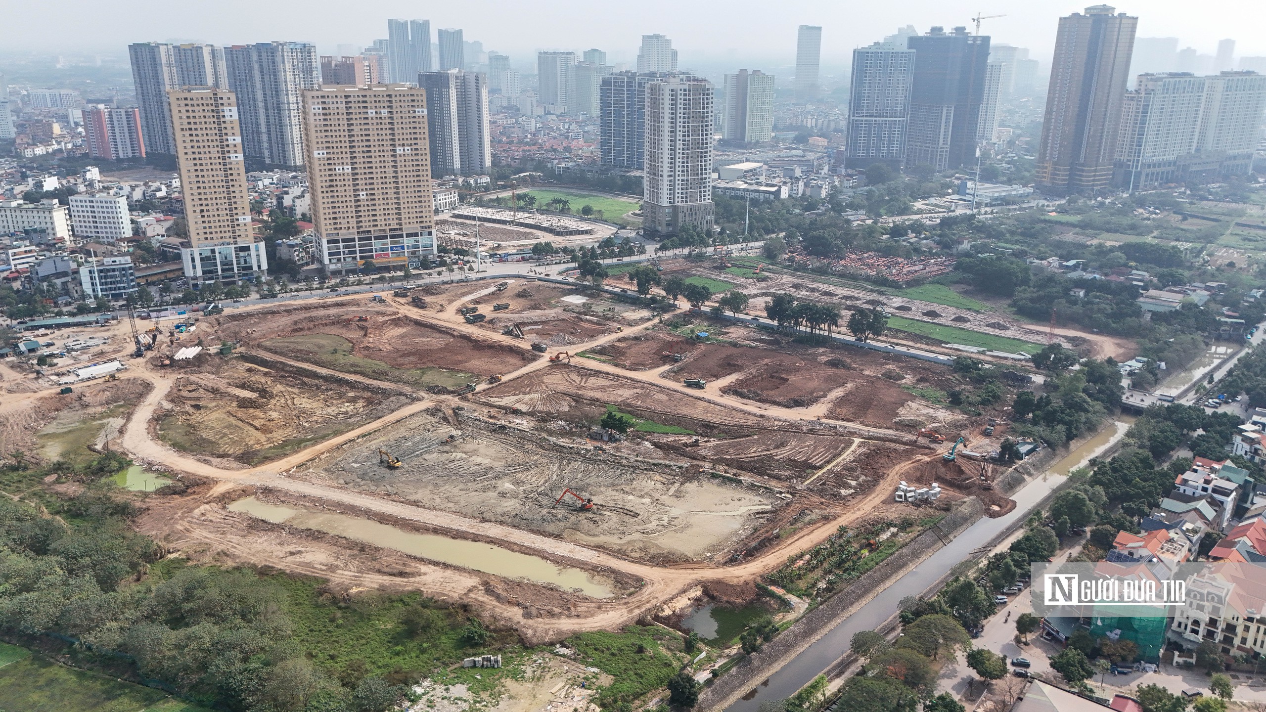 Thăm công trường xây hồ điều hoà gần 400 tỷ đồng ở Hà Nội- Ảnh 1. Thăm công trường xây hồ điều hoà gần 400 tỷ đồng ở Hà Nội- Ảnh 1.