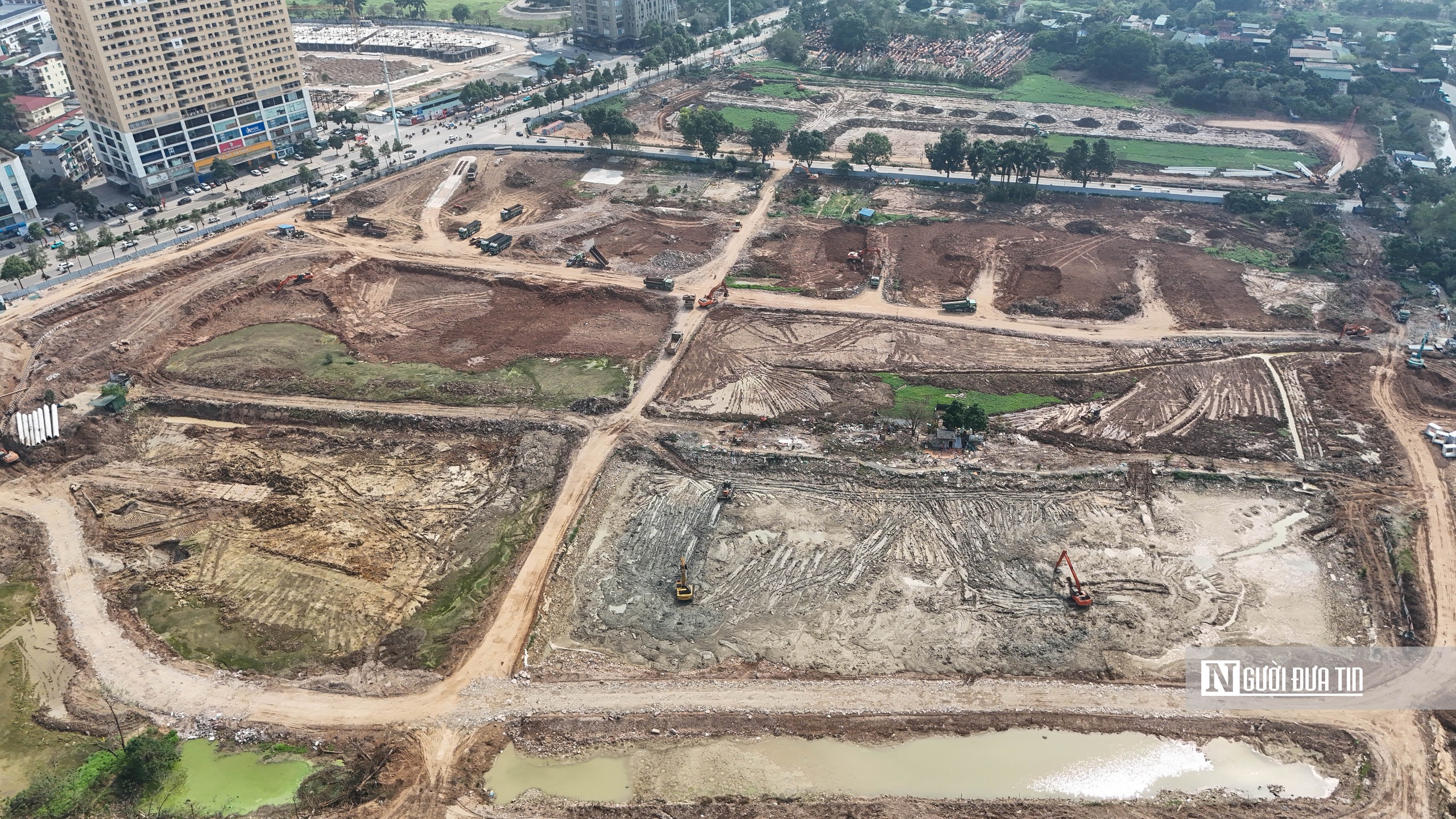 Thăm công trường xây hồ điều hoà gần 400 tỷ đồng ở Hà Nội- Ảnh 2. Thăm công trường xây hồ điều hoà gần 400 tỷ đồng ở Hà Nội- Ảnh 2.