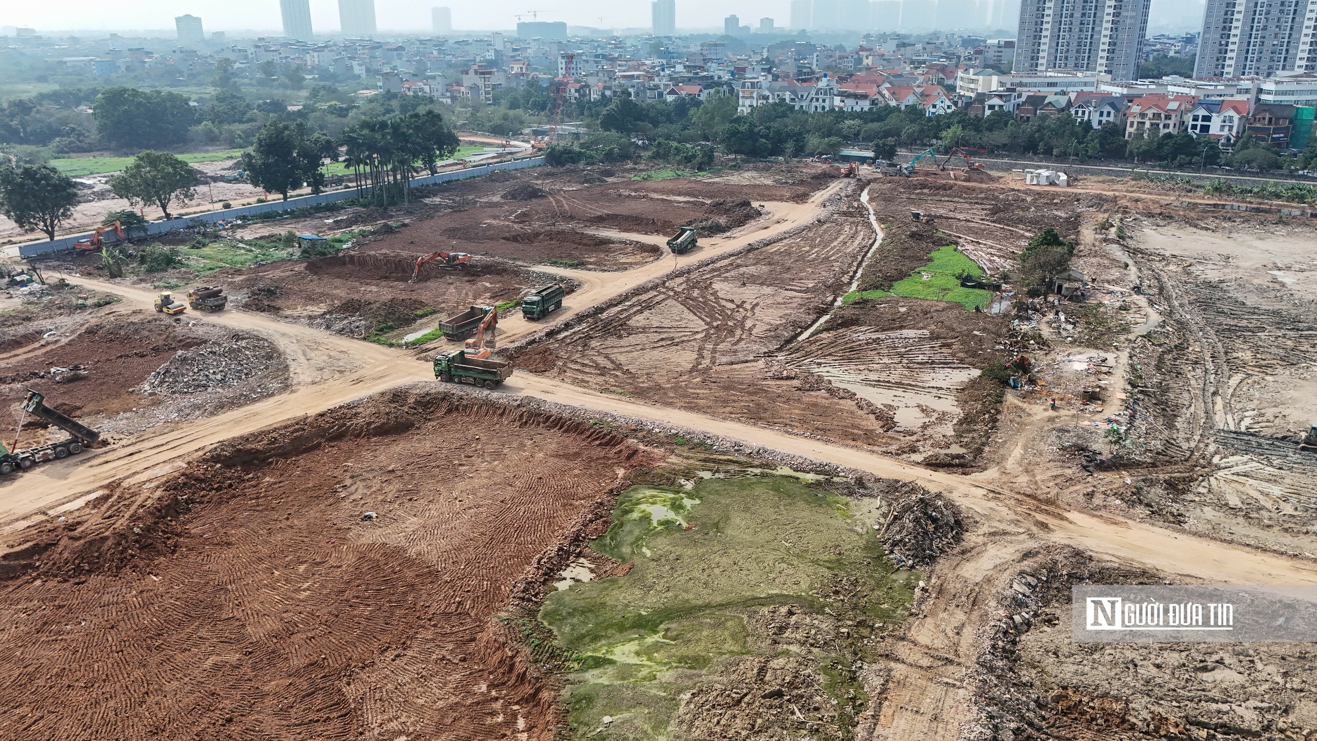 Thăm công trường xây hồ điều hoà gần 400 tỷ đồng ở Hà Nội- Ảnh 5. Thăm công trường xây hồ điều hoà gần 400 tỷ đồng ở Hà Nội- Ảnh 5.