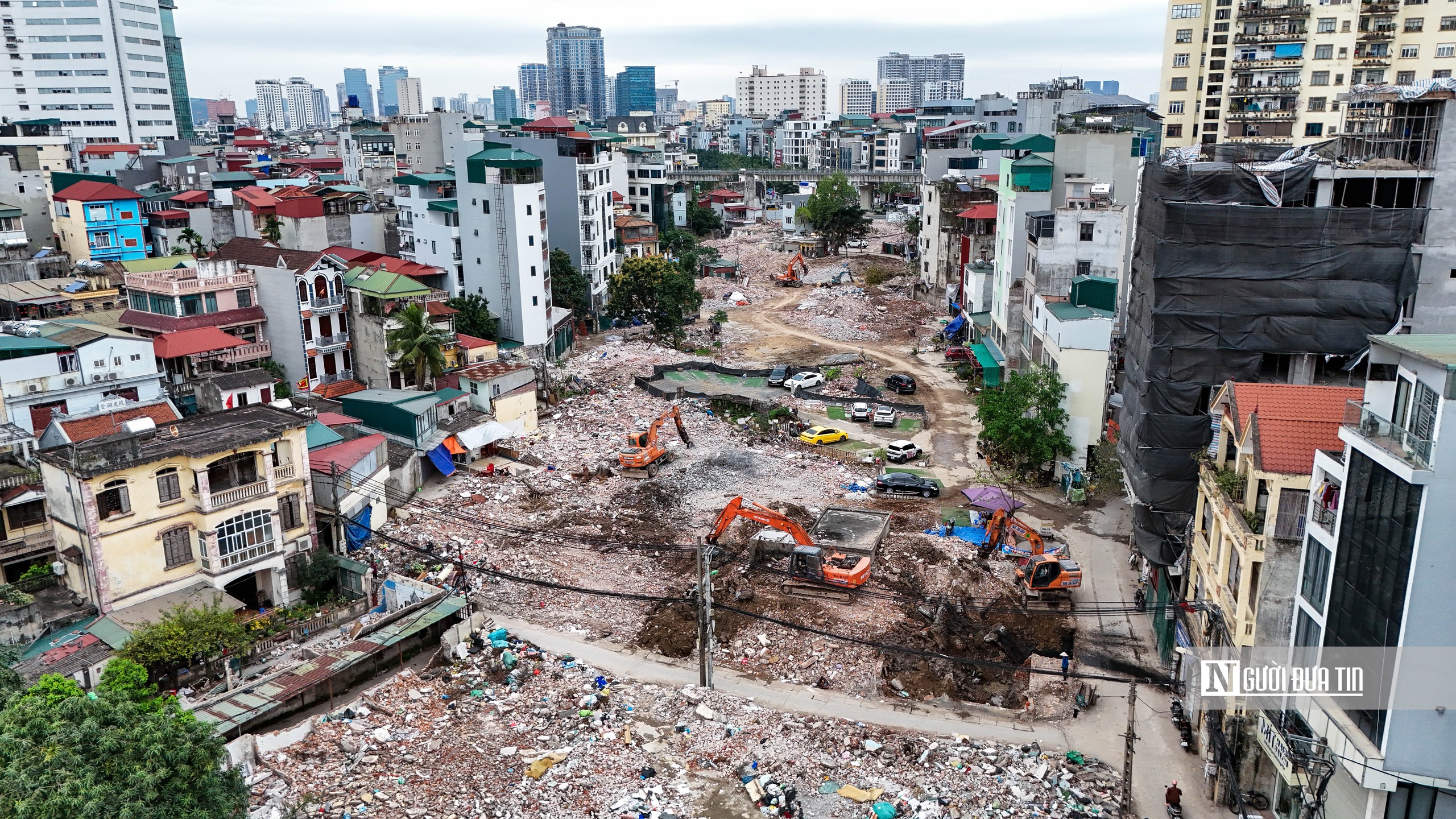 H&agrave; Nội: Loạt c&ocirc;ng tr&igrave;nh bị ph&aacute; dỡ để l&agrave;m đường V&agrave;nh đai 2,5- Ảnh 1.
