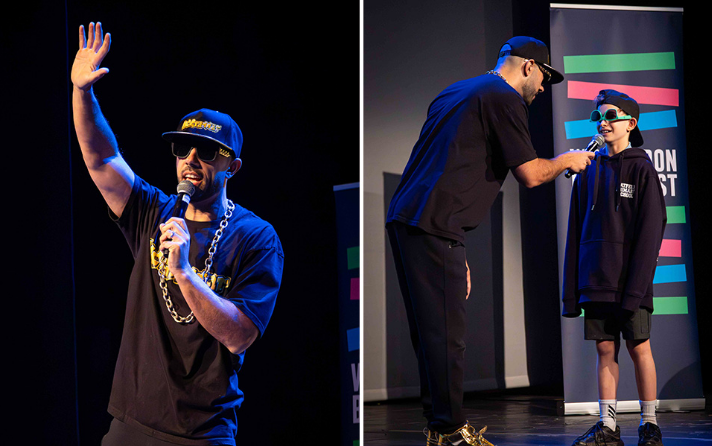 Thầy giáo rapper lập kỷ lục “lớp học rap lớn nhất thế giới” với 859 học sinh, biến đọc sách thành sân khấu sôi động - Ảnh 2.