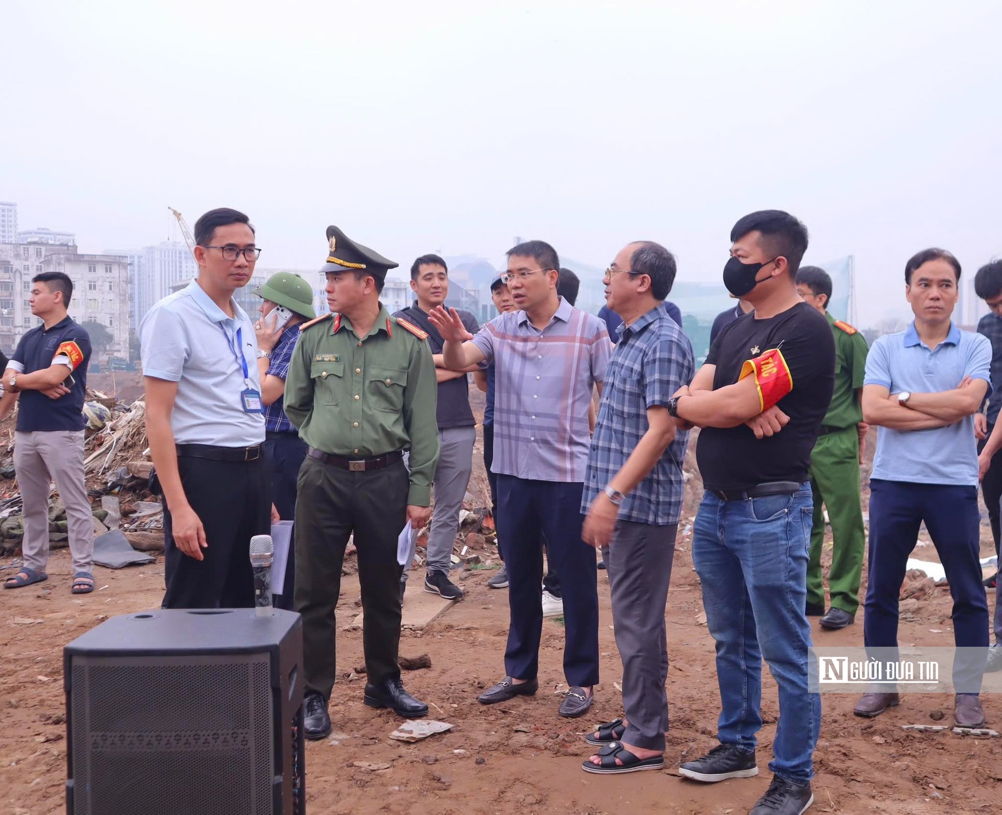 Cưỡng chế c&ocirc;ng tr&igrave;nh vi phạm bảo đảm tiến độ dự &aacute;n hồ điều ho&agrave; Ph&uacute; Đ&ocirc;- Ảnh 1.