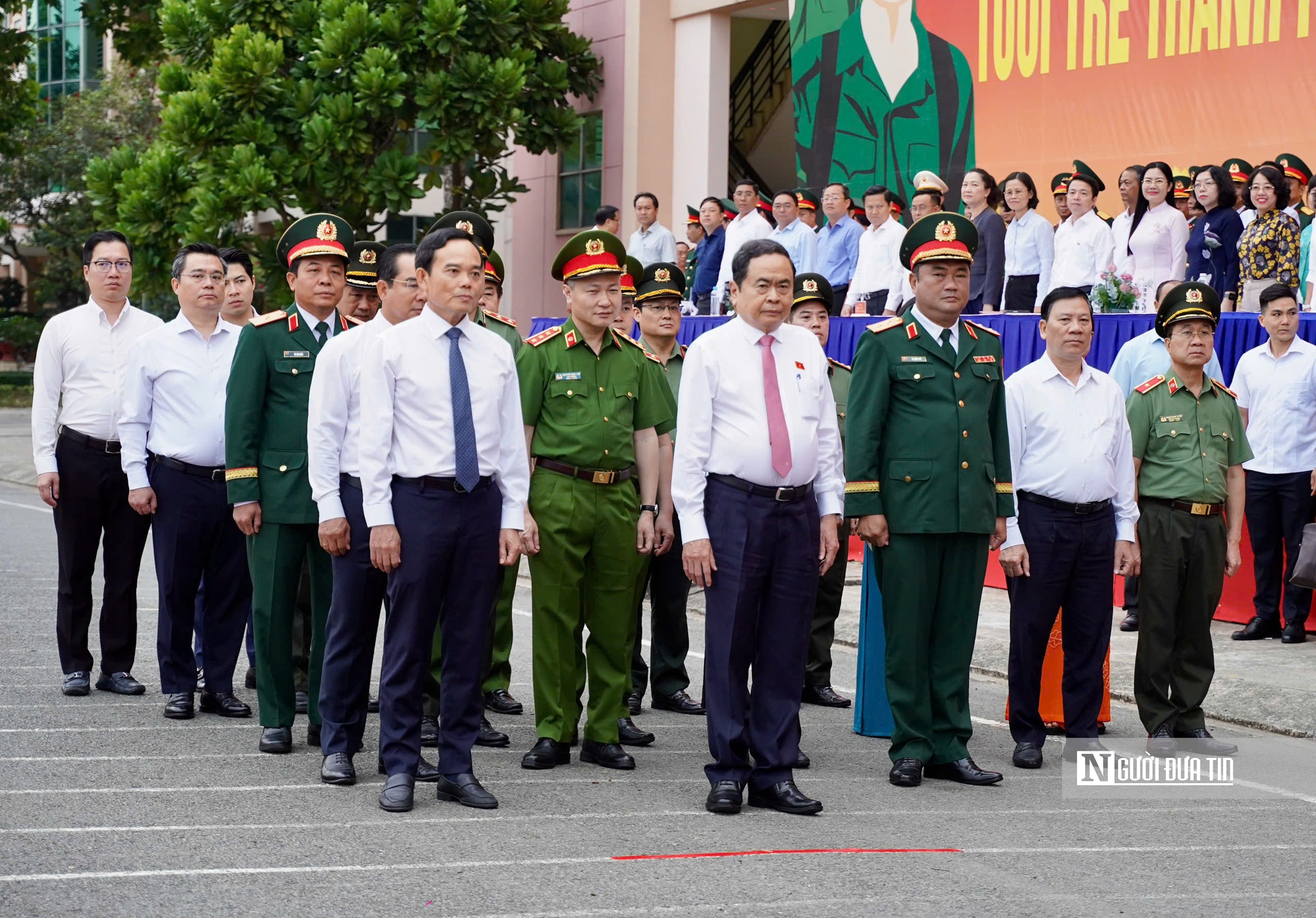 Chủ tịch Quốc hội Trần Thanh Mẫn dự lễ giao nhận quân tại Tp.HCM- Ảnh 1. Chủ tịch Quốc hội Trần Thanh Mẫn dự lễ giao nhận quân tại Tp.HCM- Ảnh 1.