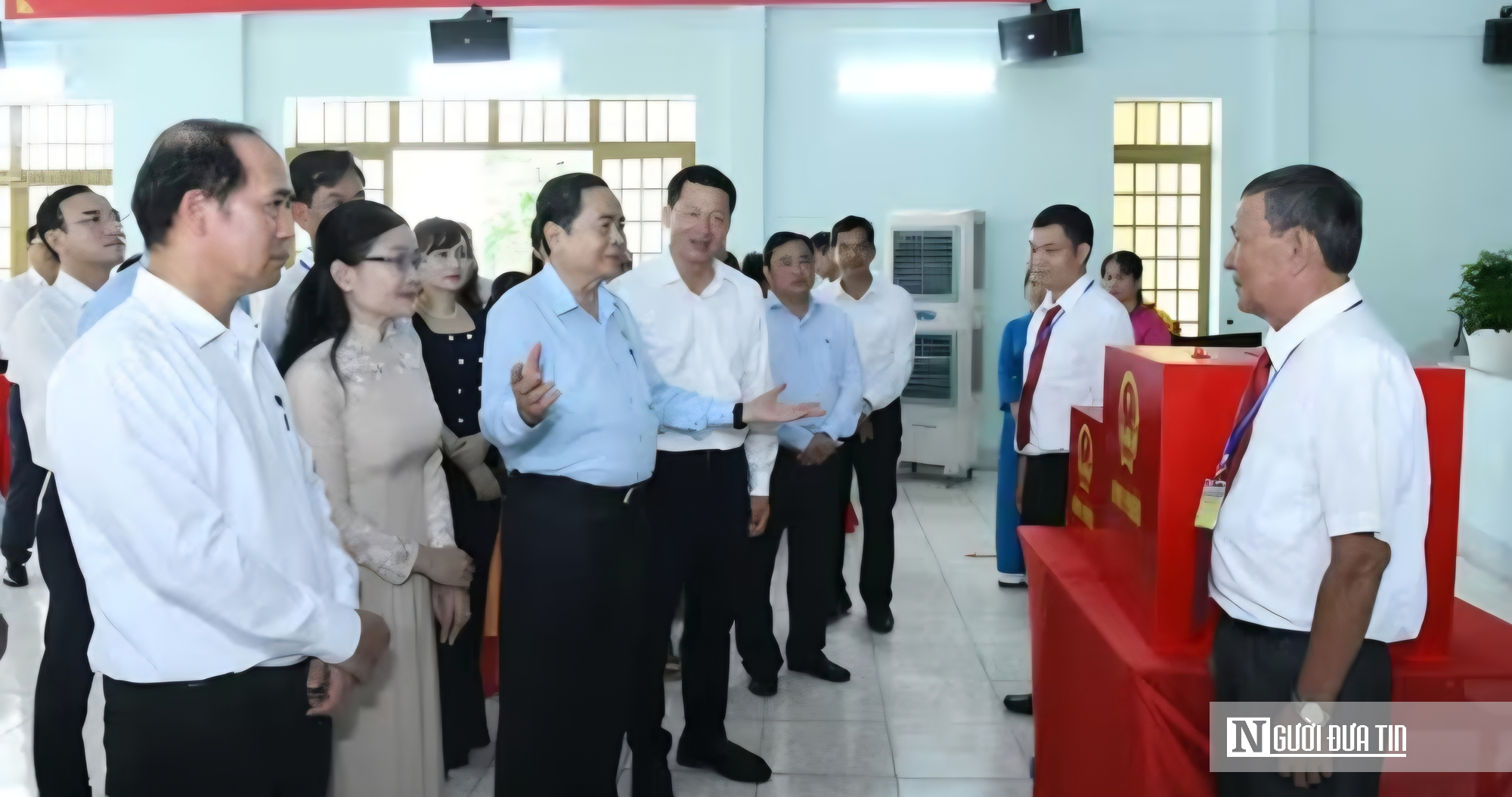 Chủ tịch Quốc hội Trần Thanh Mẫn kiểm tra c&ocirc;ng t&aacute;c chuẩn bị bầu cử tại Đồng Nai- Ảnh 3.