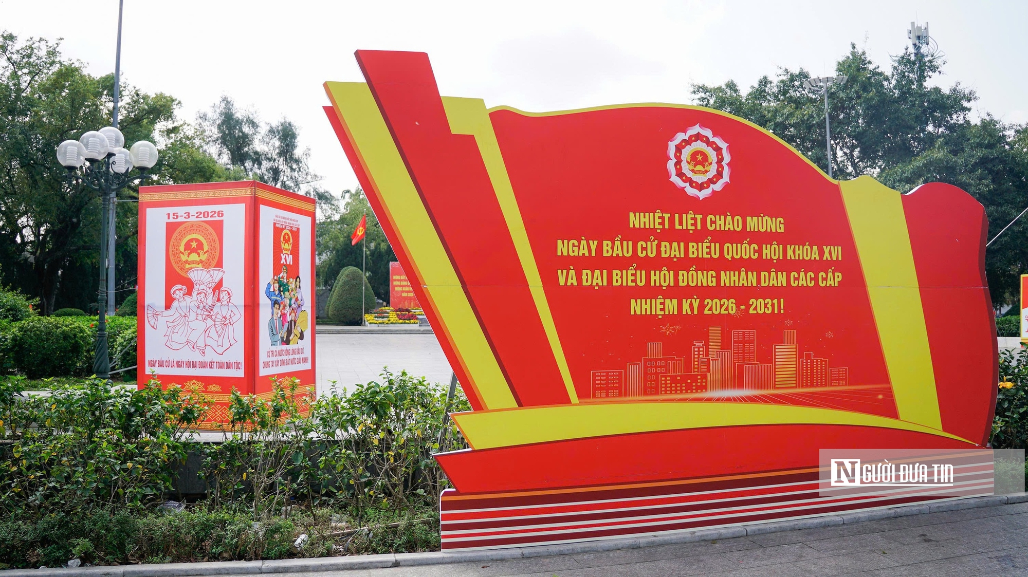 Lạng Sơn ngập tr&agrave;n sắc đỏ cờ hoa hướng tới ng&agrave;y bầu cử- Ảnh 5.