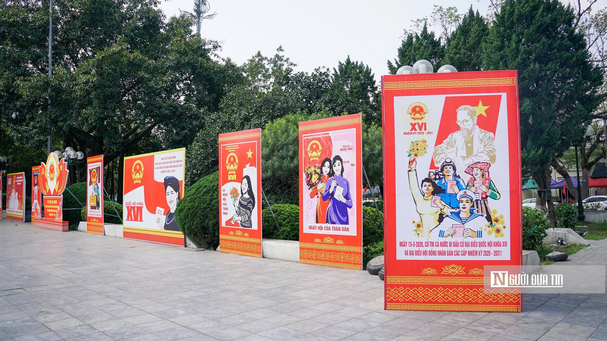 Lạng Sơn ngập tr&agrave;n sắc đỏ cờ hoa hướng tới ng&agrave;y bầu cử- Ảnh 13.