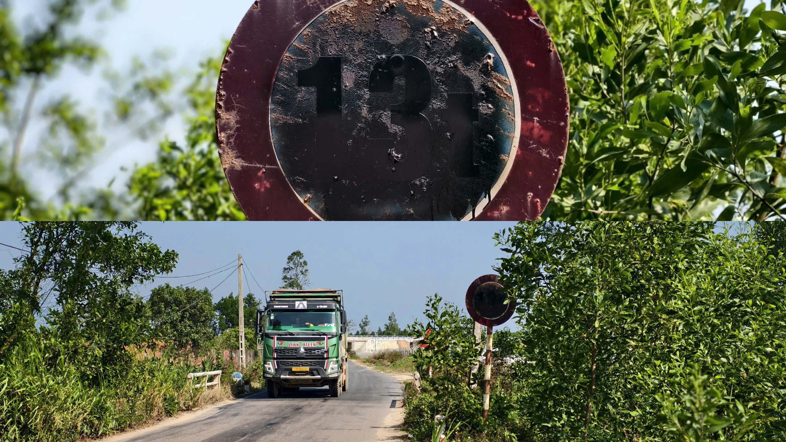 Gia Lai: Khắc phục loạt biển báo cấm tải trọng bị sơn đen trên đường- Ảnh 5.