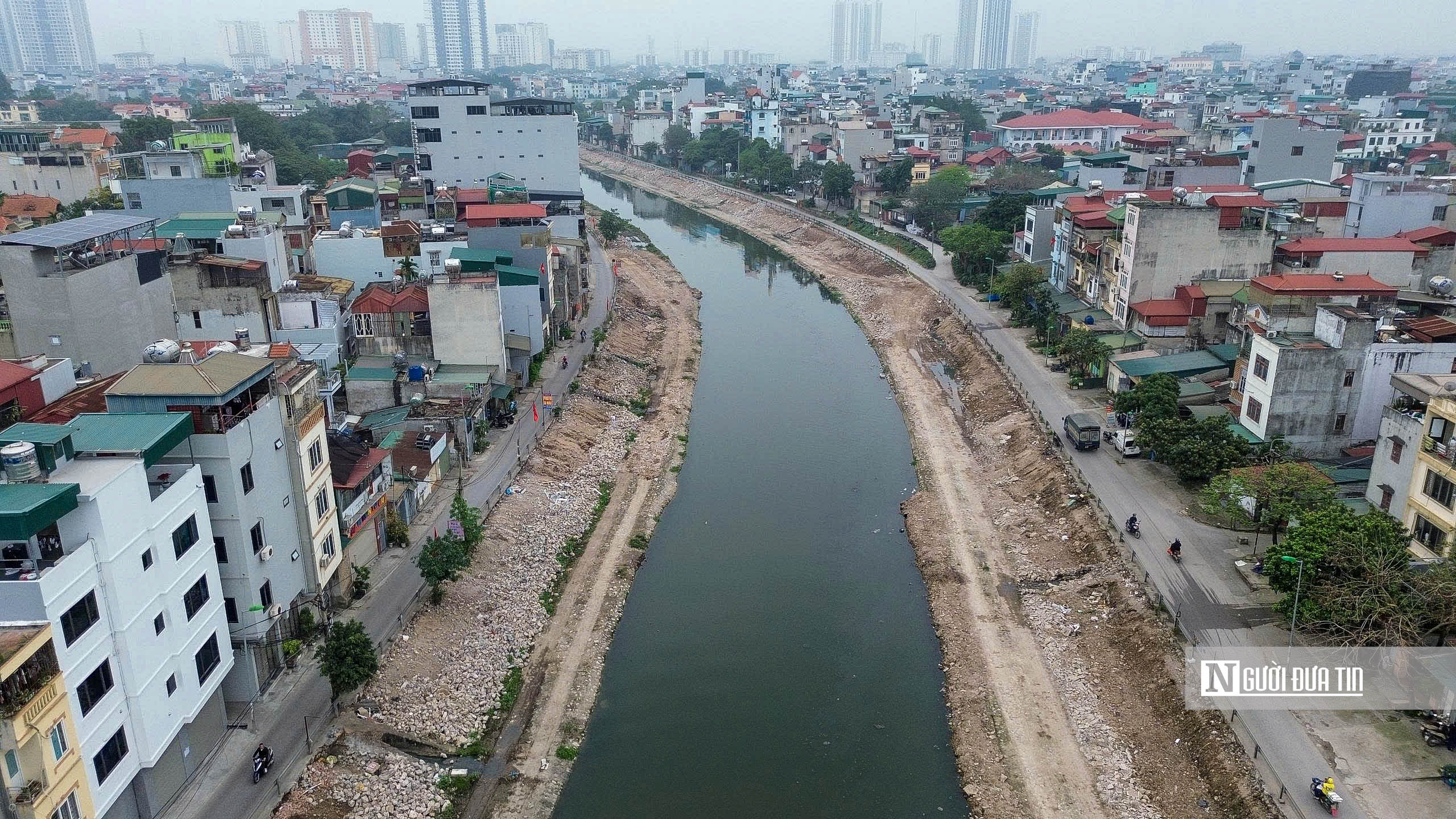 Cận cảnh thi công tại dự án chống ngập khẩn cấp tại Hà Nội - Ảnh 8.