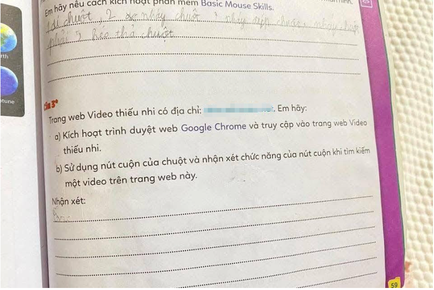 Phát hiện link “đen” độc hại trong sách Tin học lớp 3, đơn vị phát hành lên tiếng khẩn - Ảnh 1.
