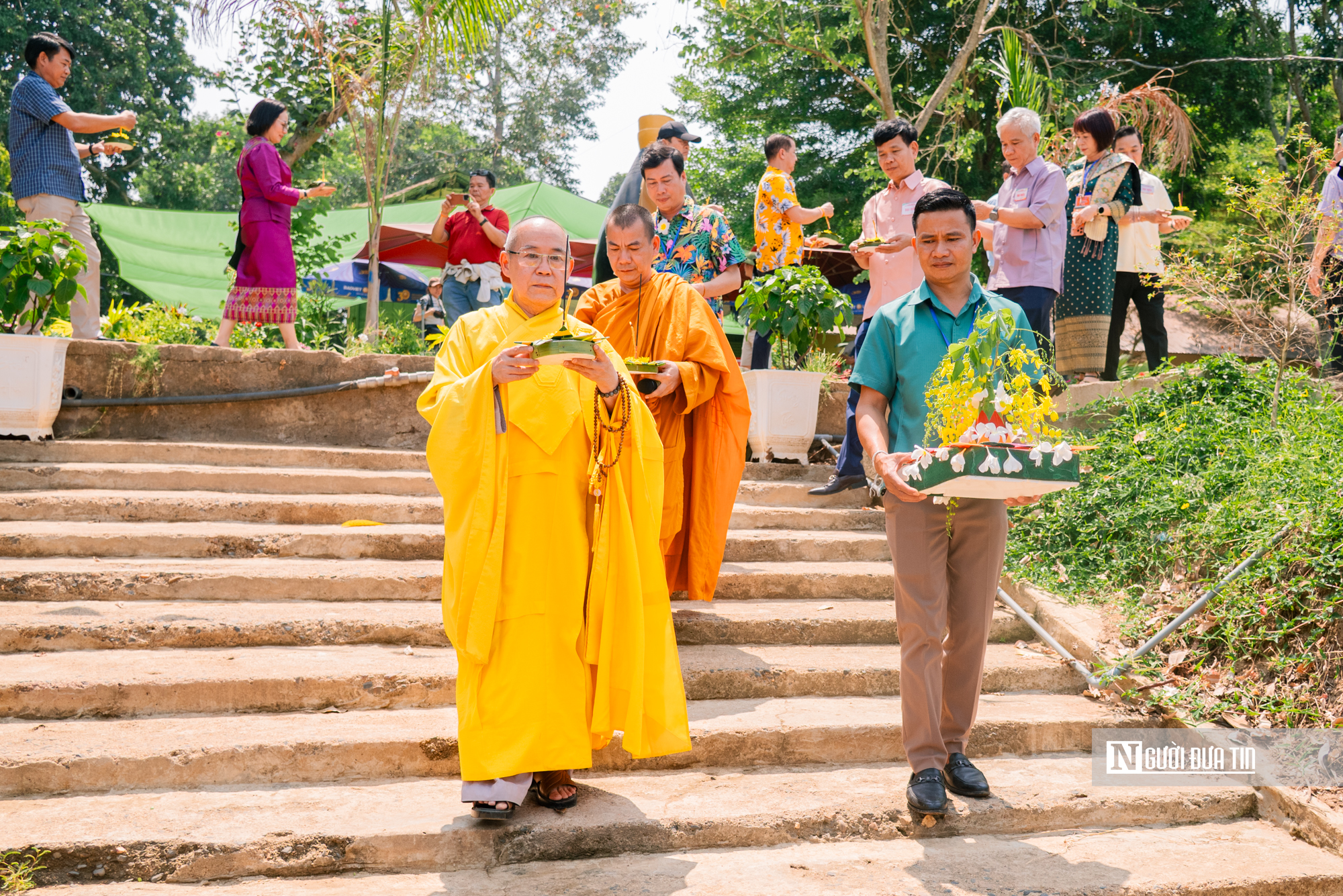 Độc đ&aacute;o c&aacute;c nghi thức Phật gi&aacute;o trong Tết Bunpimay của người L&agrave;o tại Đắk Lắk- Ảnh 11.