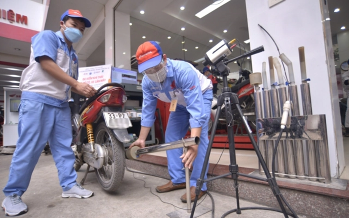 Bộ Xây dựng lấy ý kiến dự thảo thông tư kiểm định khí thải xe máy