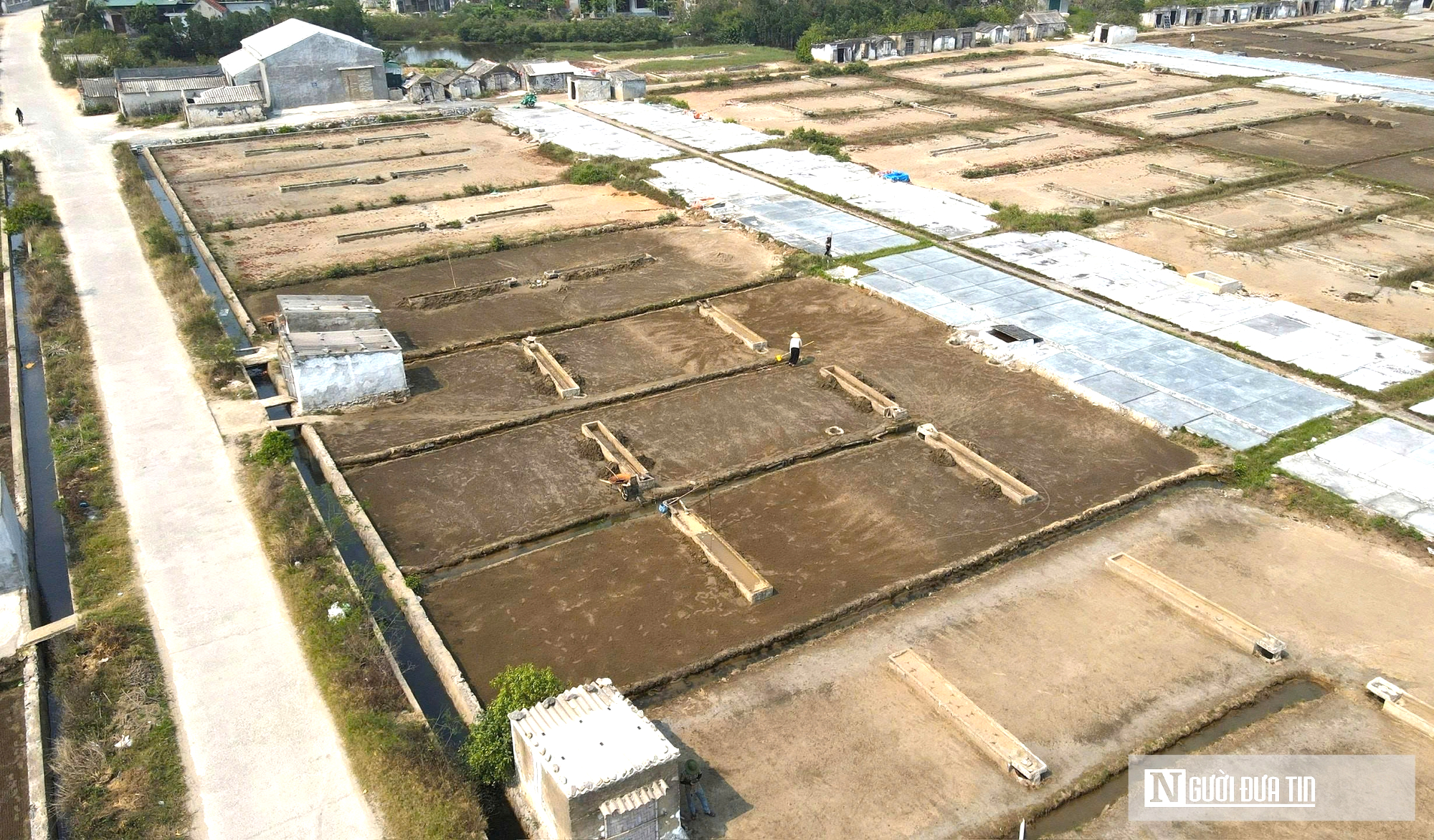 Nắng như &ldquo;r&oacute;t lửa&rdquo;, người d&acirc;n phơi m&igrave;nh dưới mặt trời sản xuất &ldquo;v&agrave;ng trắng&rdquo;- Ảnh 1.