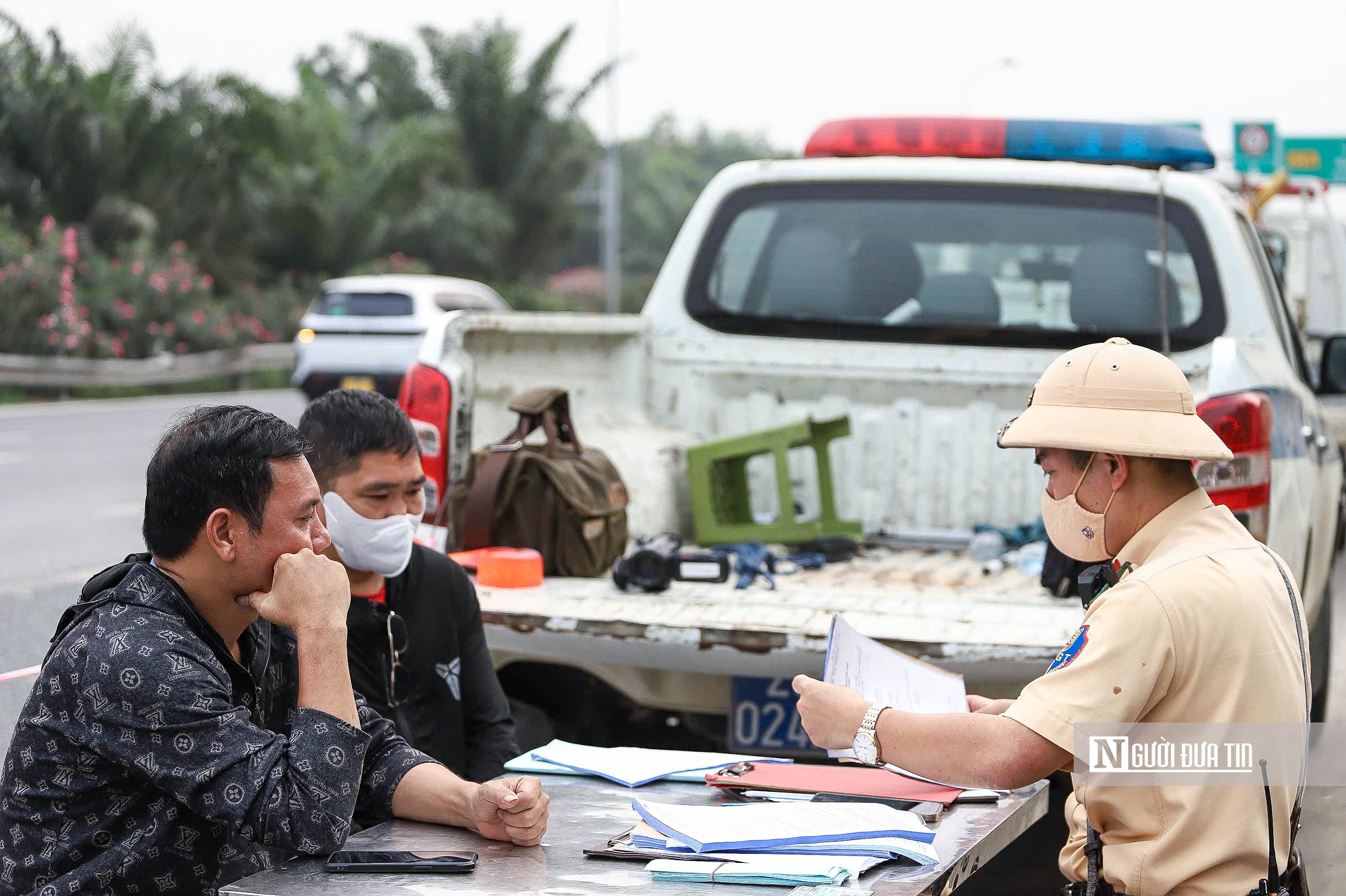 H&agrave; Nội: Loạt xe m&aacute;y bị xử l&yacute; khi đi v&agrave;o cao tốc Đại lộ Thăng Long- Ảnh 9.