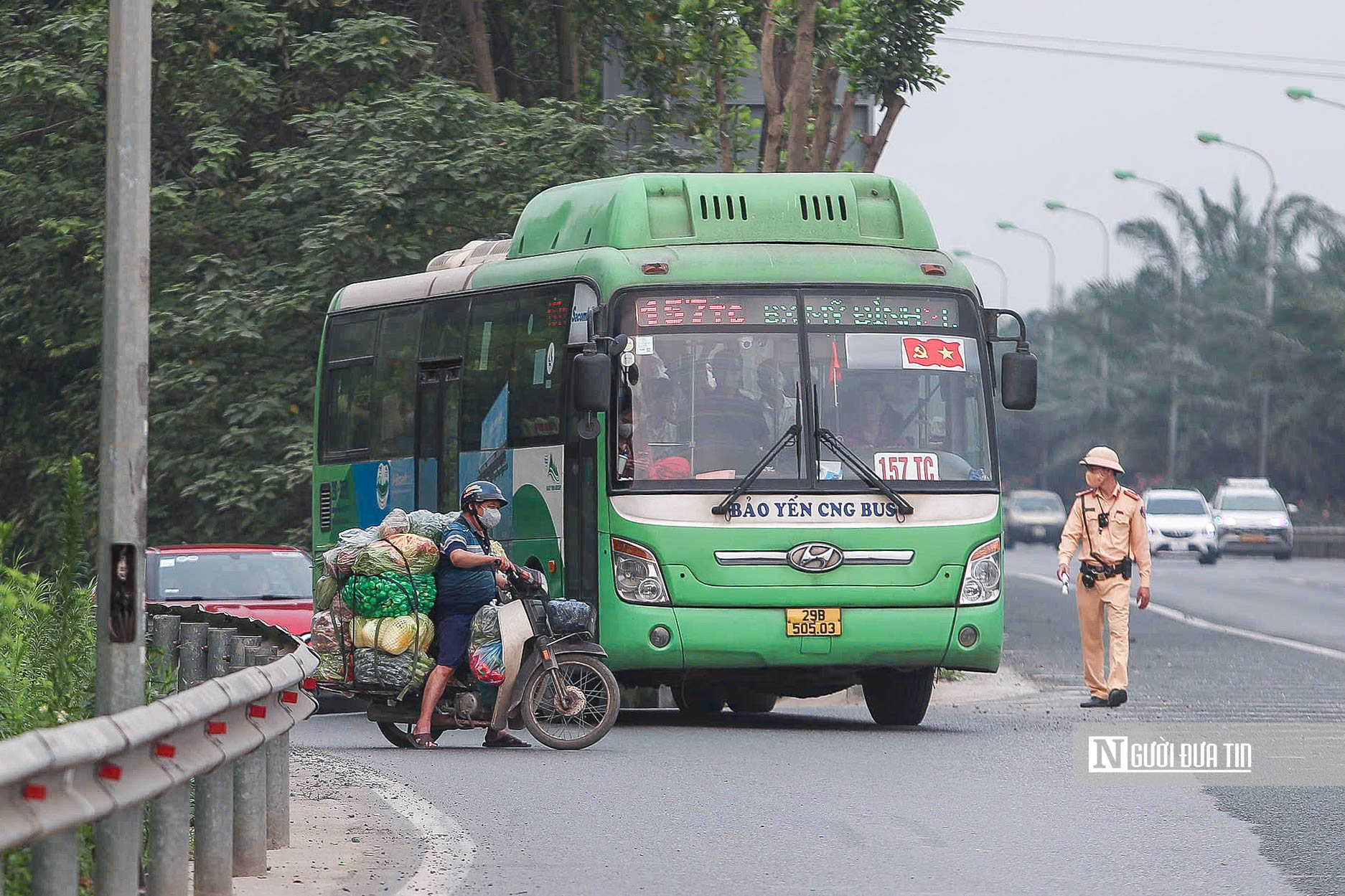 H&agrave; Nội: Loạt xe m&aacute;y bị xử l&yacute; khi đi v&agrave;o cao tốc Đại lộ Thăng Long- Ảnh 4.
