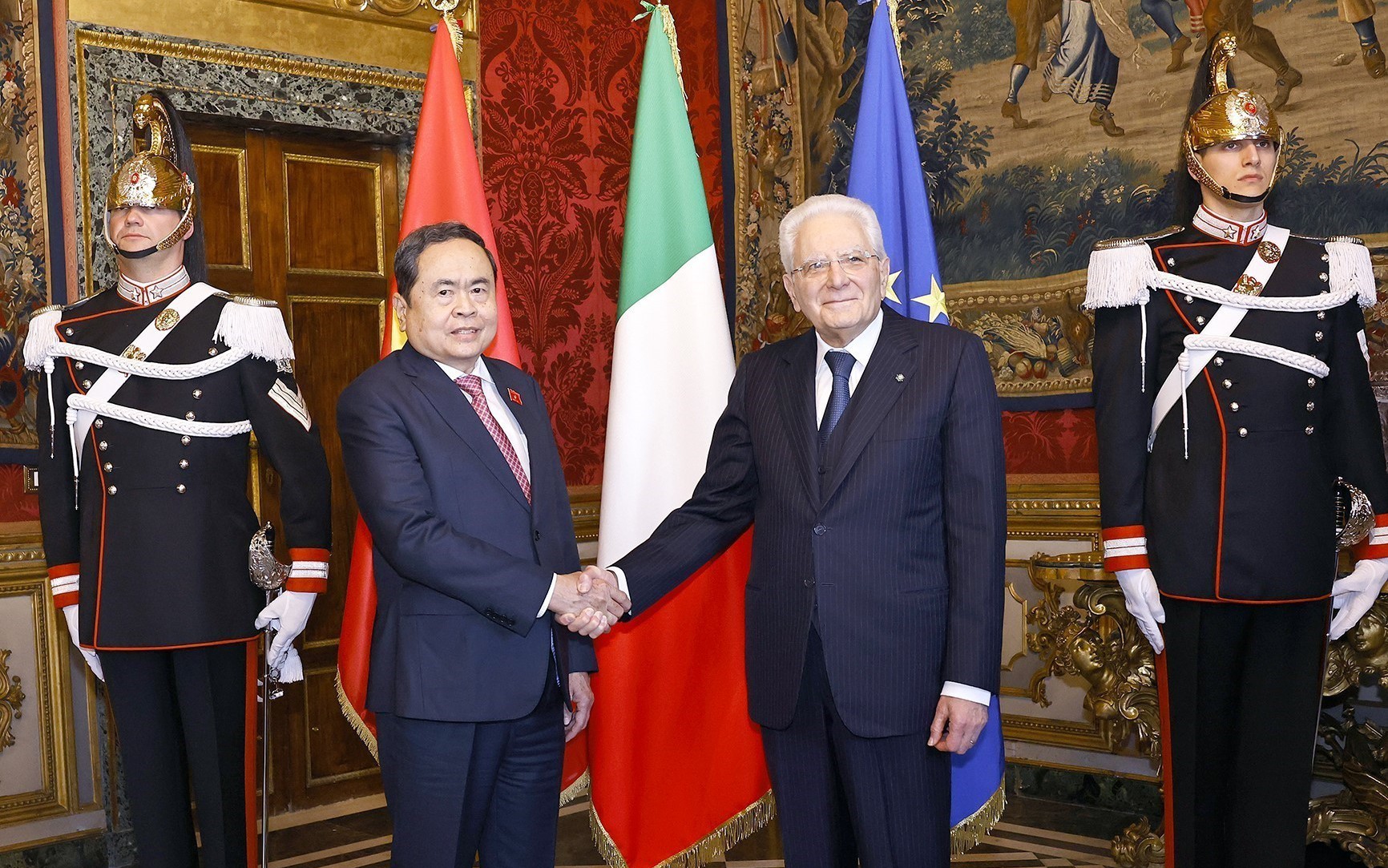 Chủ tịch Quốc hội Trần Thanh Mẫn và Tổng thống Italia thúc đẩy quan hệ Đối tác Chiến lược
