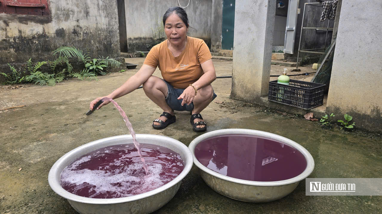 Thanh Hóa: Xác định nguồn thải khiến nước giếng khoan có màu tím, bốc mùi hôi tanh- Ảnh 1. Thanh Hóa: Xác định nguồn thải khiến nước giếng khoan có màu tím, bốc mùi hôi tanh- Ảnh 1.