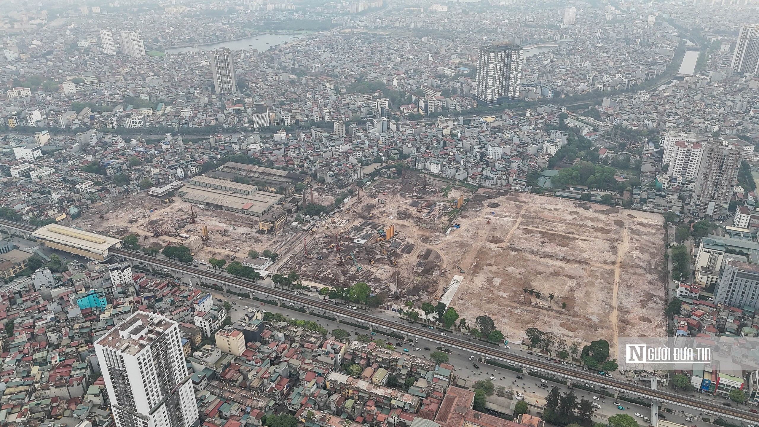Hà Nội: Toàn cảnh đại công trường khu đô thị trên 
