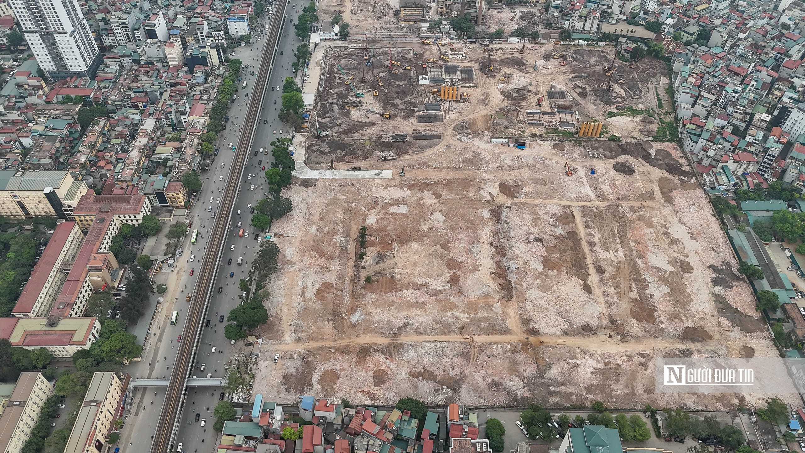 Hà Nội: Toàn cảnh đại công trường khu đô thị trên 