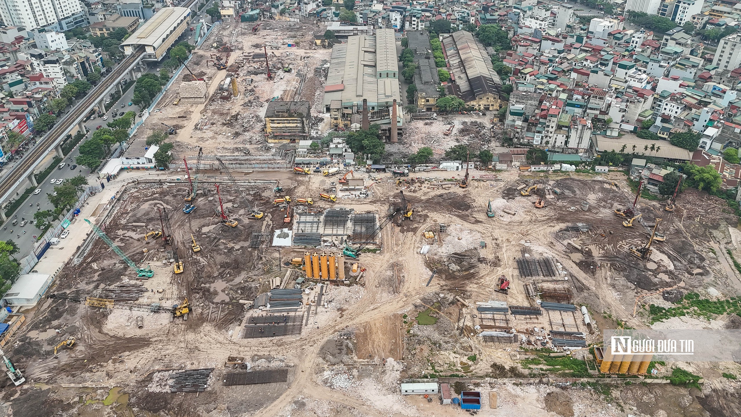 Hà Nội: Toàn cảnh đại công trường khu đô thị trên 