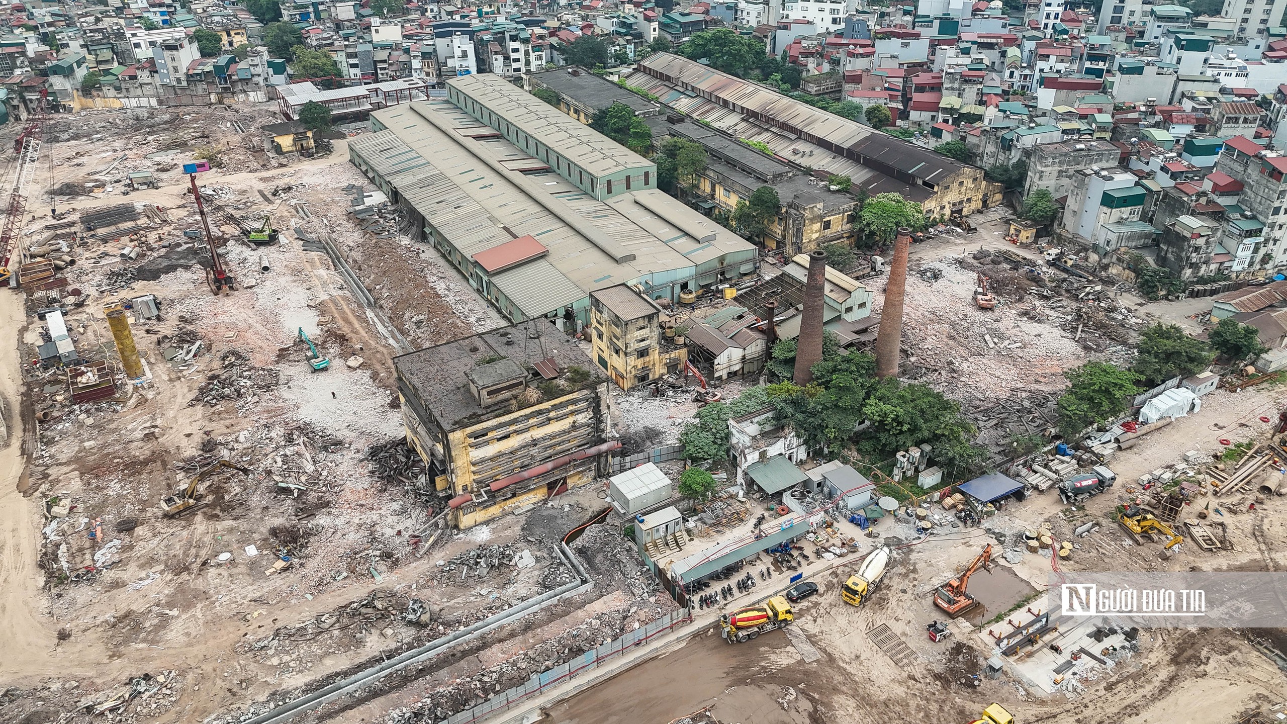 Hà Nội: Toàn cảnh đại công trường khu đô thị trên 