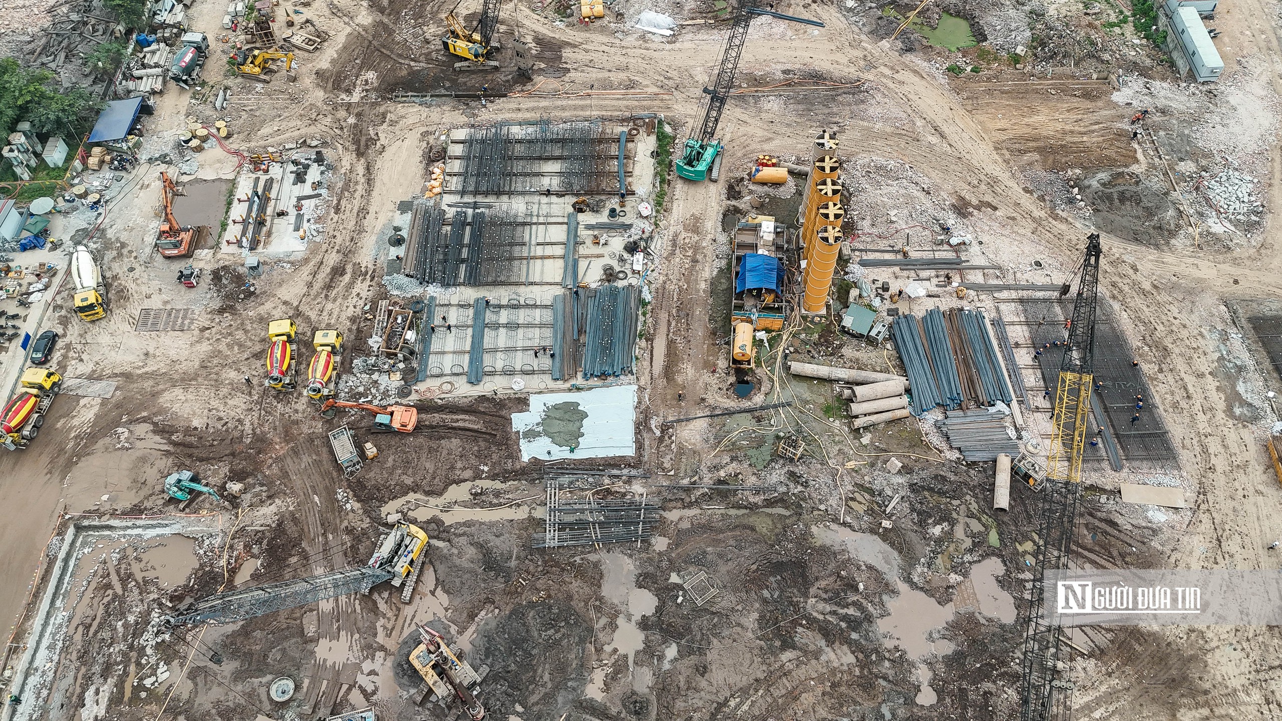 Hà Nội: Toàn cảnh đại công trường khu đô thị trên 