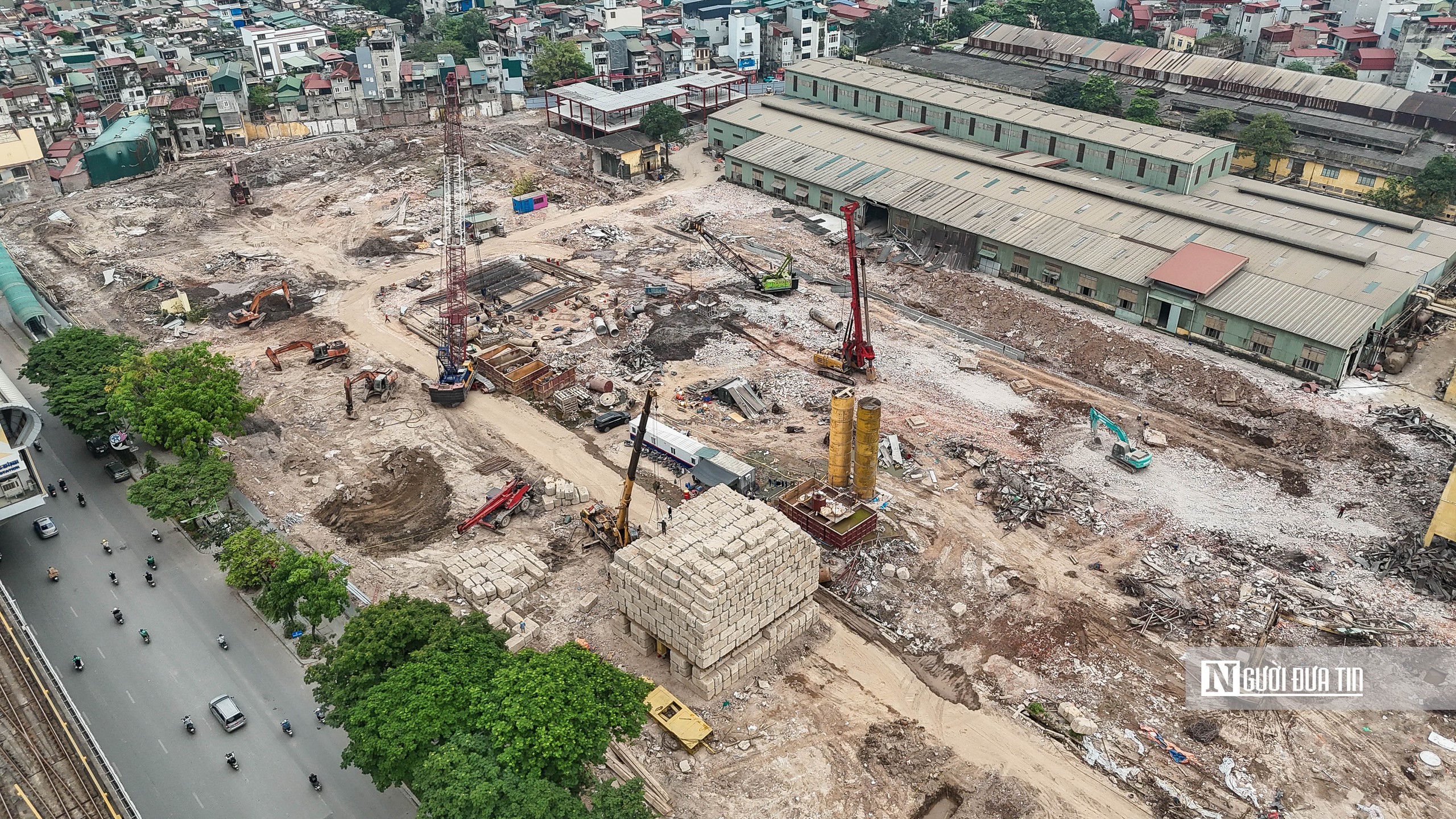 Hà Nội: Toàn cảnh đại công trường khu đô thị trên 