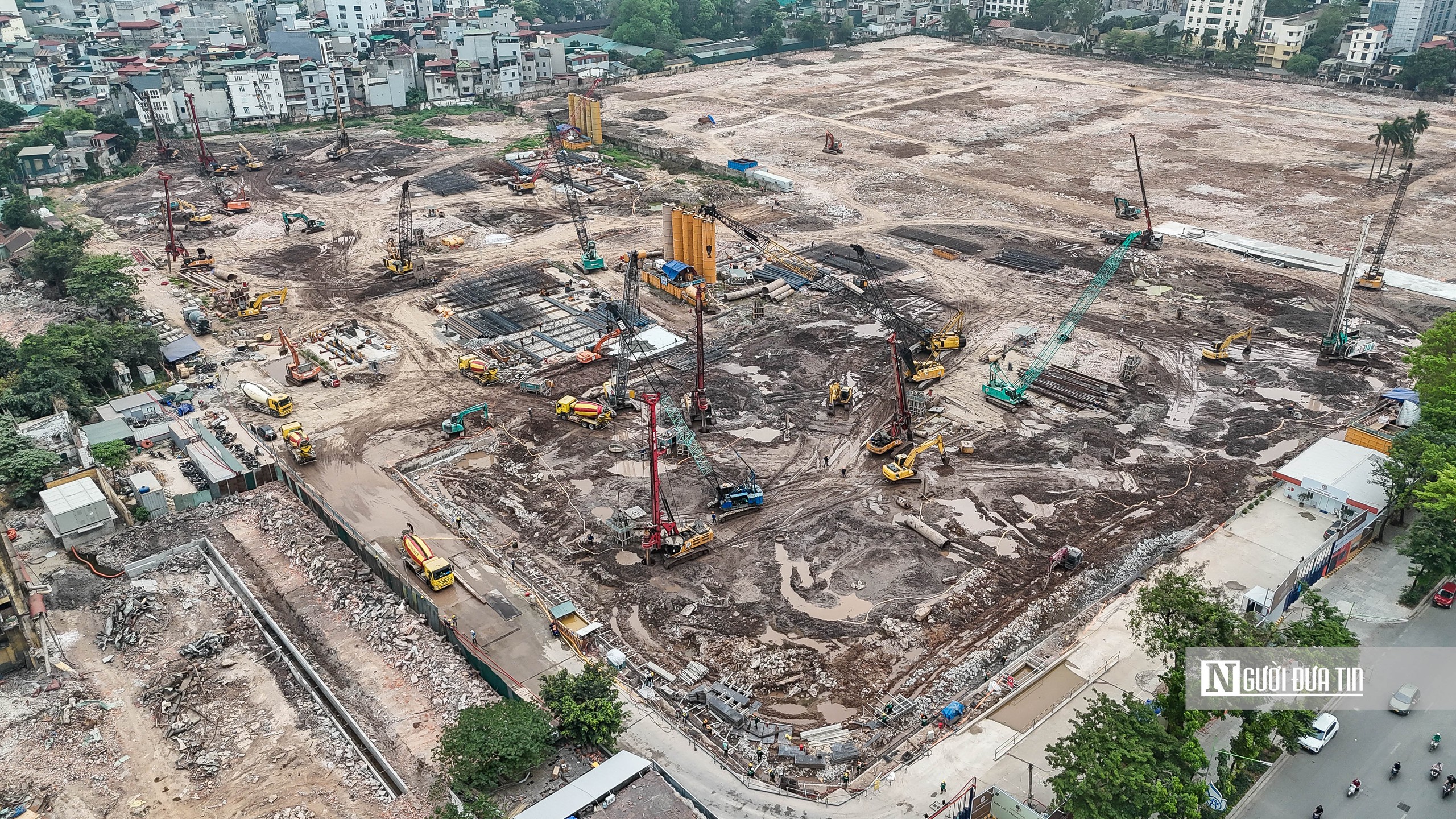 Hà Nội: Toàn cảnh đại công trường khu đô thị trên 