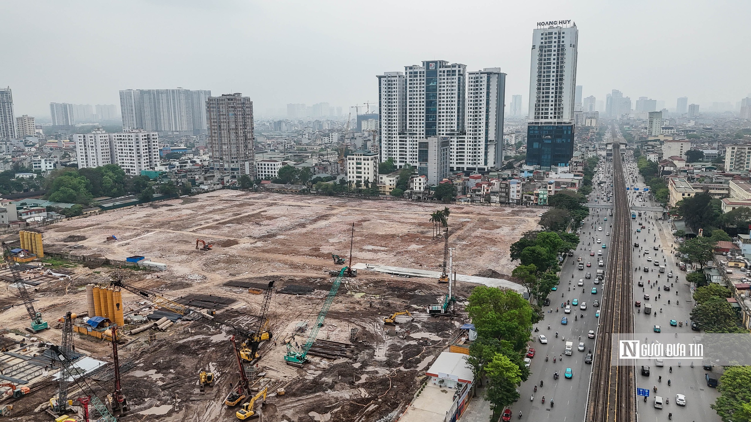 Hà Nội: Toàn cảnh đại công trường khu đô thị trên 