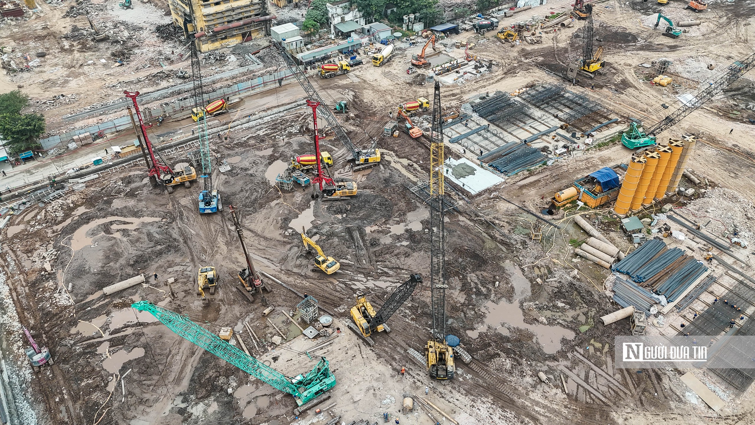 Hà Nội: Toàn cảnh đại công trường khu đô thị trên 