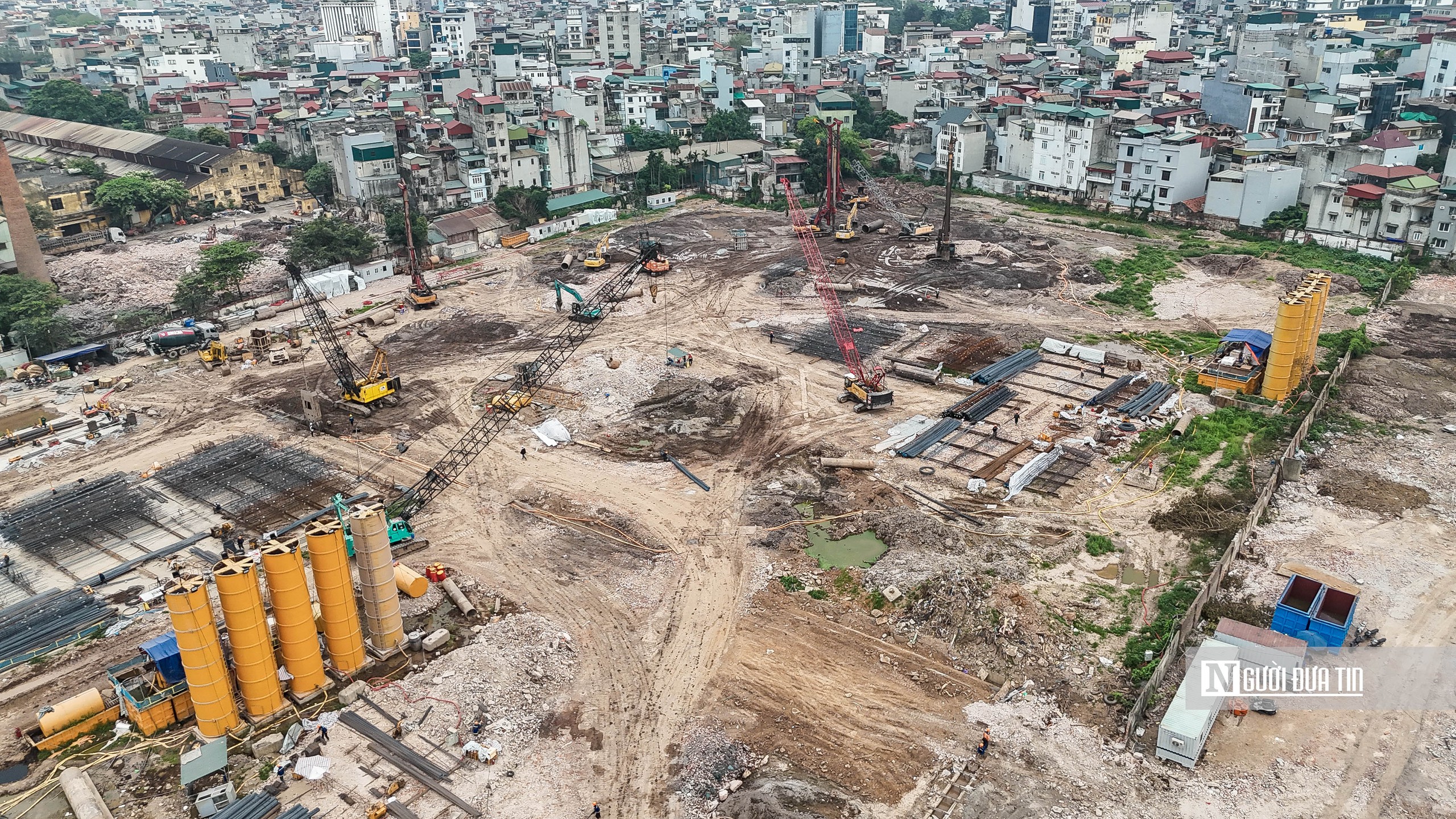 Hà Nội: Toàn cảnh đại công trường khu đô thị trên 
