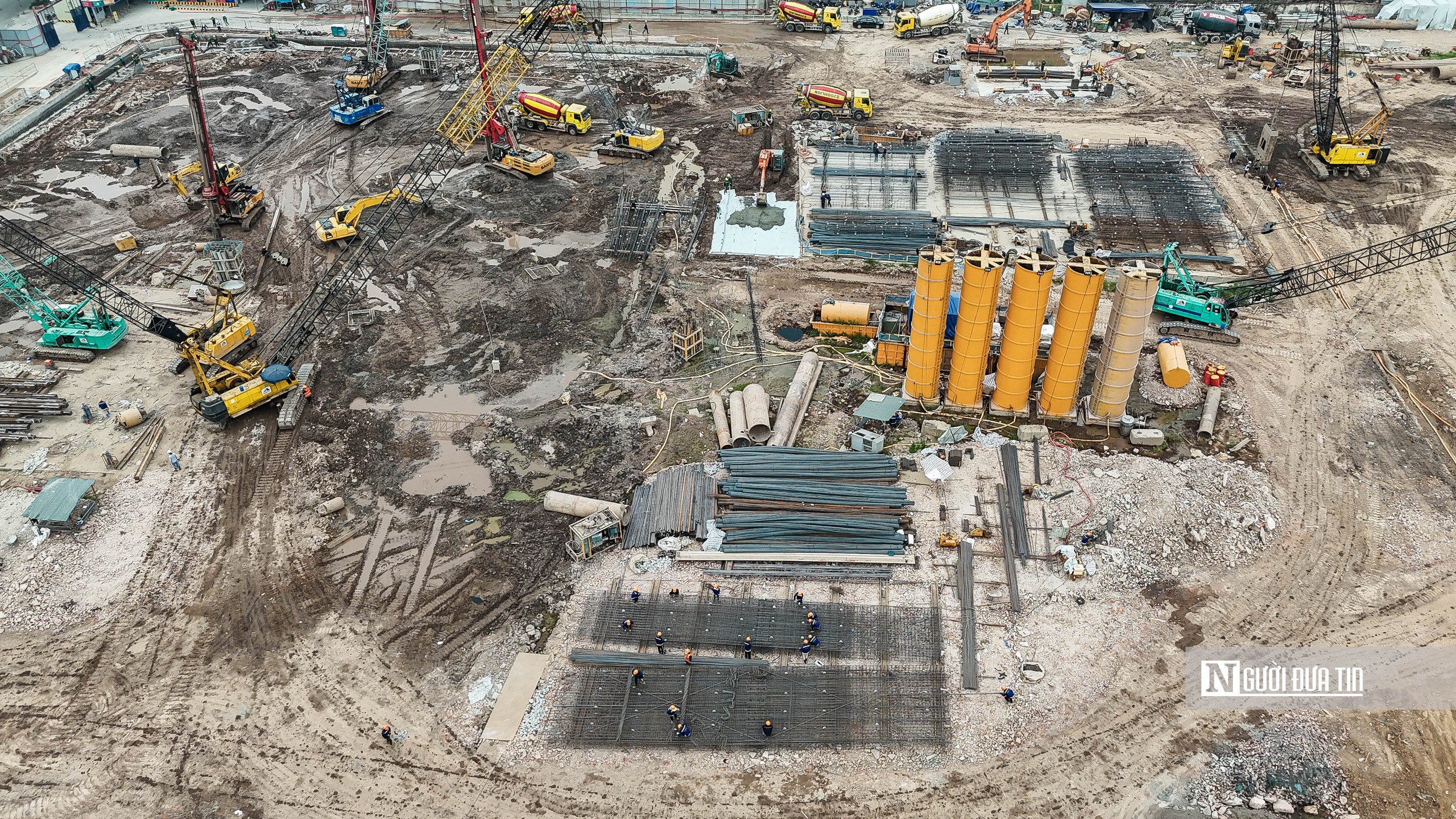 Hà Nội: Toàn cảnh đại công trường khu đô thị trên 