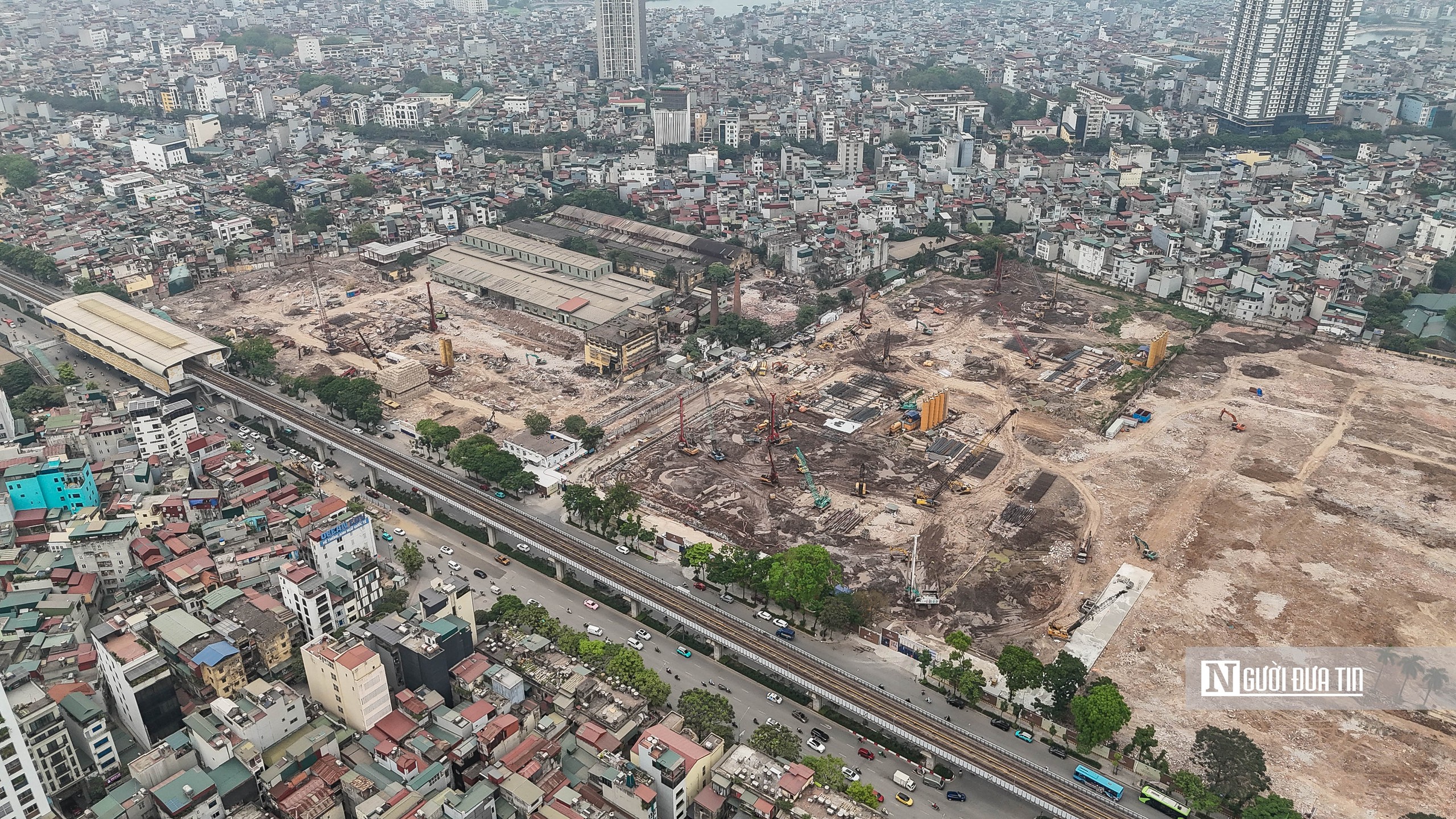 Hà Nội: Toàn cảnh đại công trường khu đô thị trên 