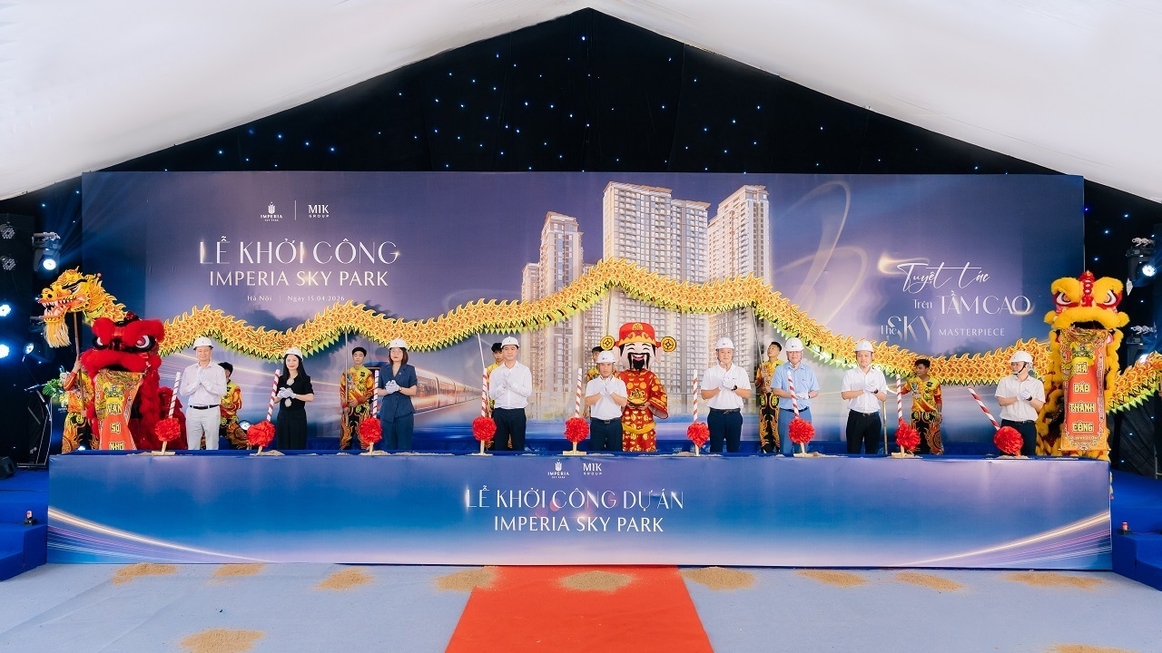 MIK Group ch&iacute;nh thức khởi c&ocirc;ng dự &aacute;n Imperia Sky Park - Ảnh 1.