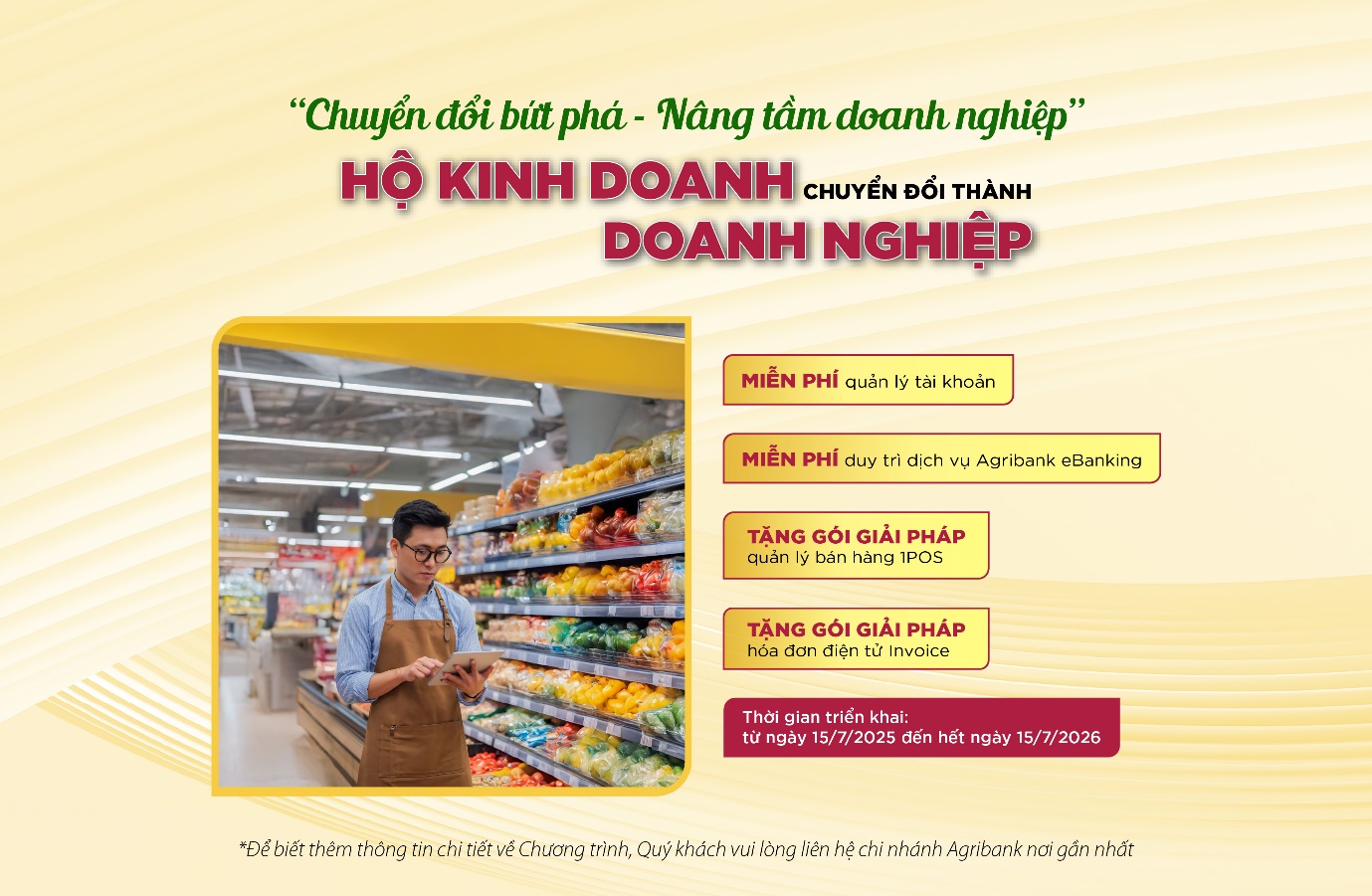 Agribank đồng h&agrave;nh c&ugrave;ng hộ kinh doanh: K&ecirc; khai thuế dễ d&agrave;ng - Chuyển đổi doanh nghiệp vững v&agrave;ng- Ảnh 2.