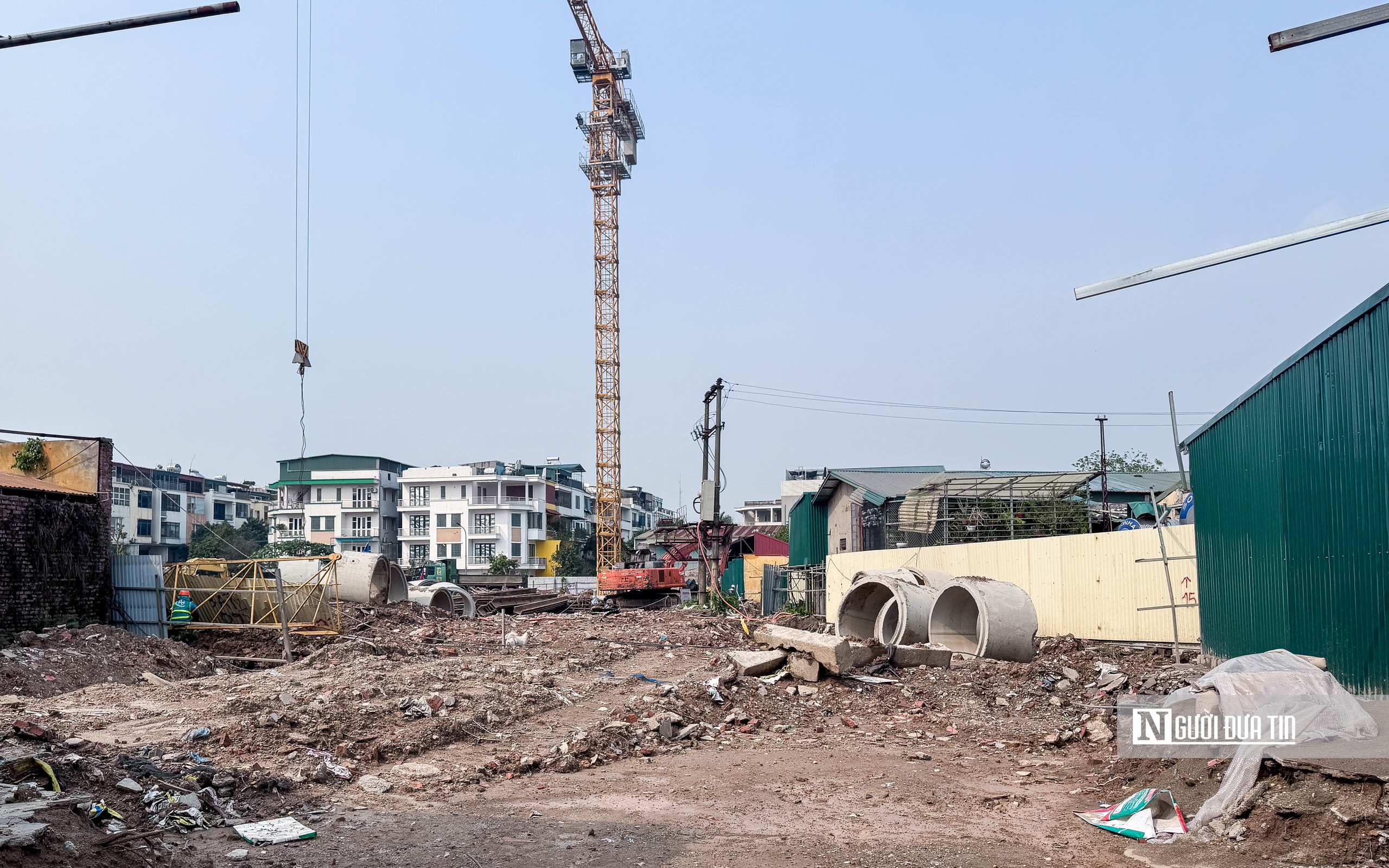 Cận cảnh thi c&ocirc;ng NOXH c&oacute; gi&aacute; 29 triệu đồng/m2 ở ngoại th&agrave;nh H&agrave; Nội- Ảnh 5.