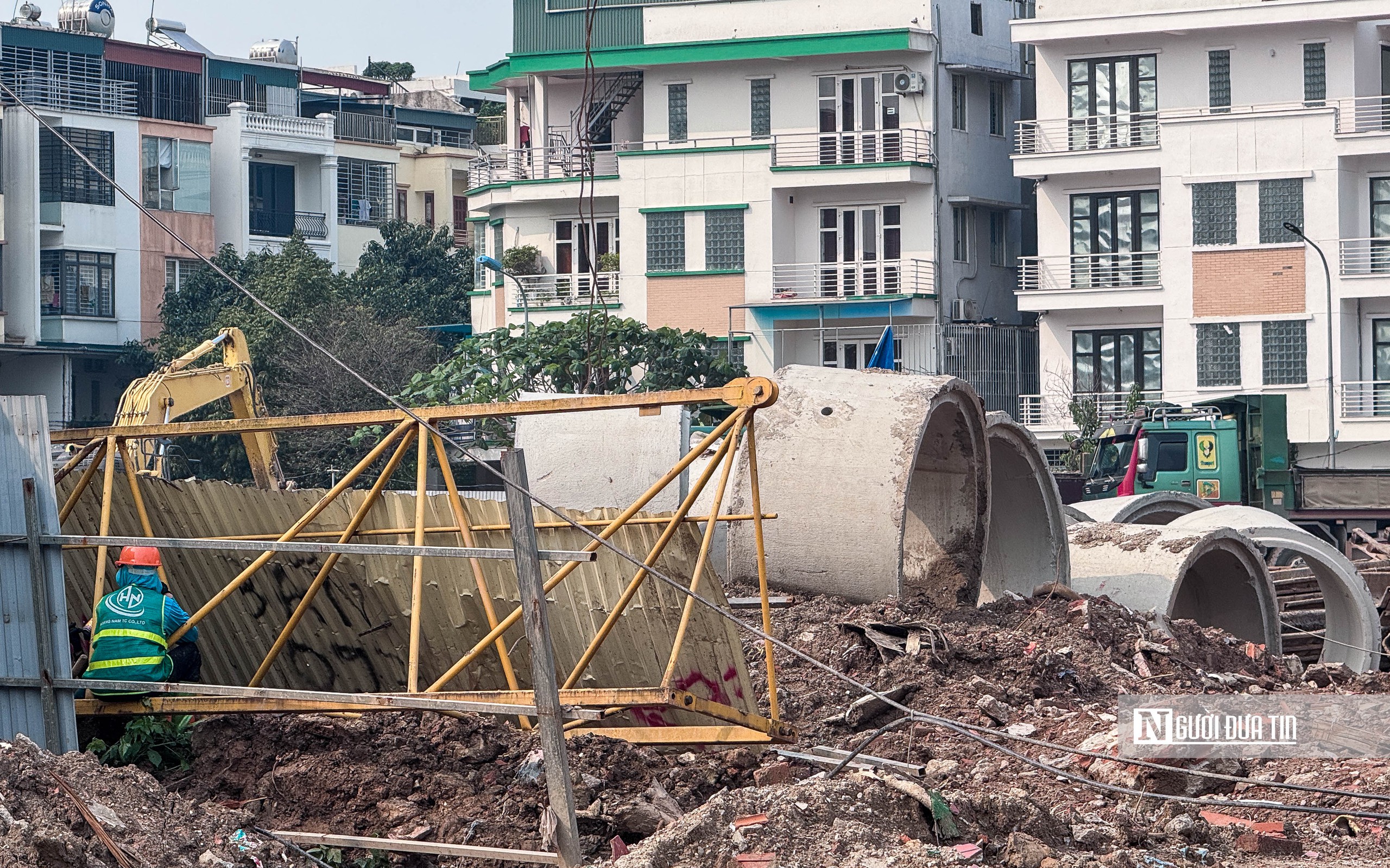 Cận cảnh thi c&ocirc;ng NOXH c&oacute; gi&aacute; 29 triệu đồng/m2 ở ngoại th&agrave;nh H&agrave; Nội- Ảnh 8.