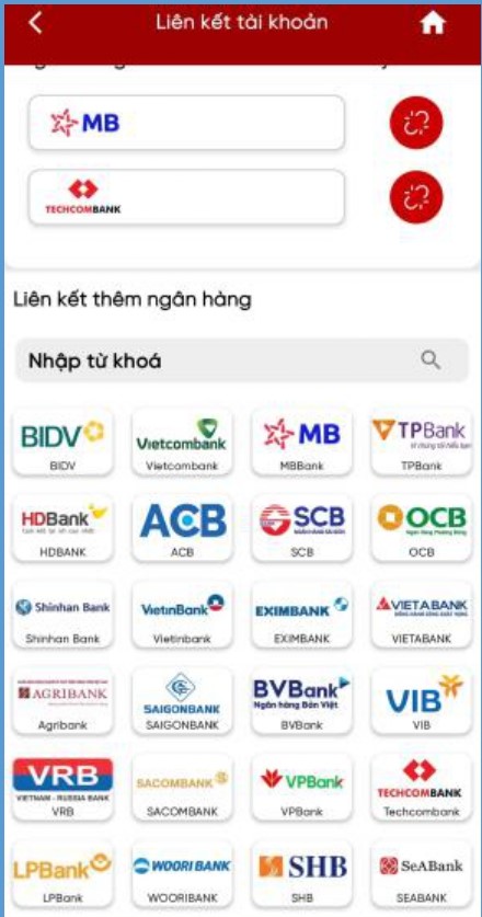 Hướng dẫn li&ecirc;n kết t&agrave;i khoản ng&acirc;n h&agrave;ng với Etax Mobile- Ảnh 4.