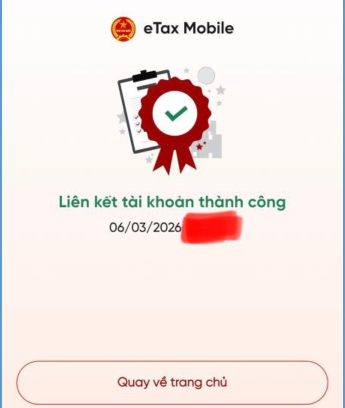 Hướng dẫn li&ecirc;n kết t&agrave;i khoản ng&acirc;n h&agrave;ng với Etax Mobile- Ảnh 6.