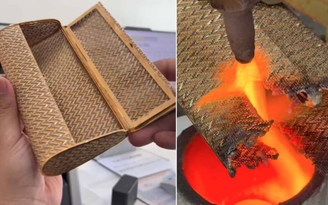 Khách hàng mua túi 300 baht, phát hiện vàng 18K trị giá hơn 1 tỷ đồng