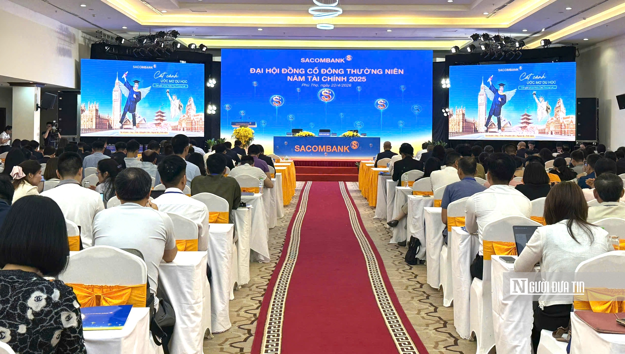 &Ocirc;ng Dương C&ocirc;ng Minh v&agrave; Nguyễn Đức Thụy c&ugrave;ng xuất hiện tại ĐHĐCĐ Sacombank- Ảnh 3.